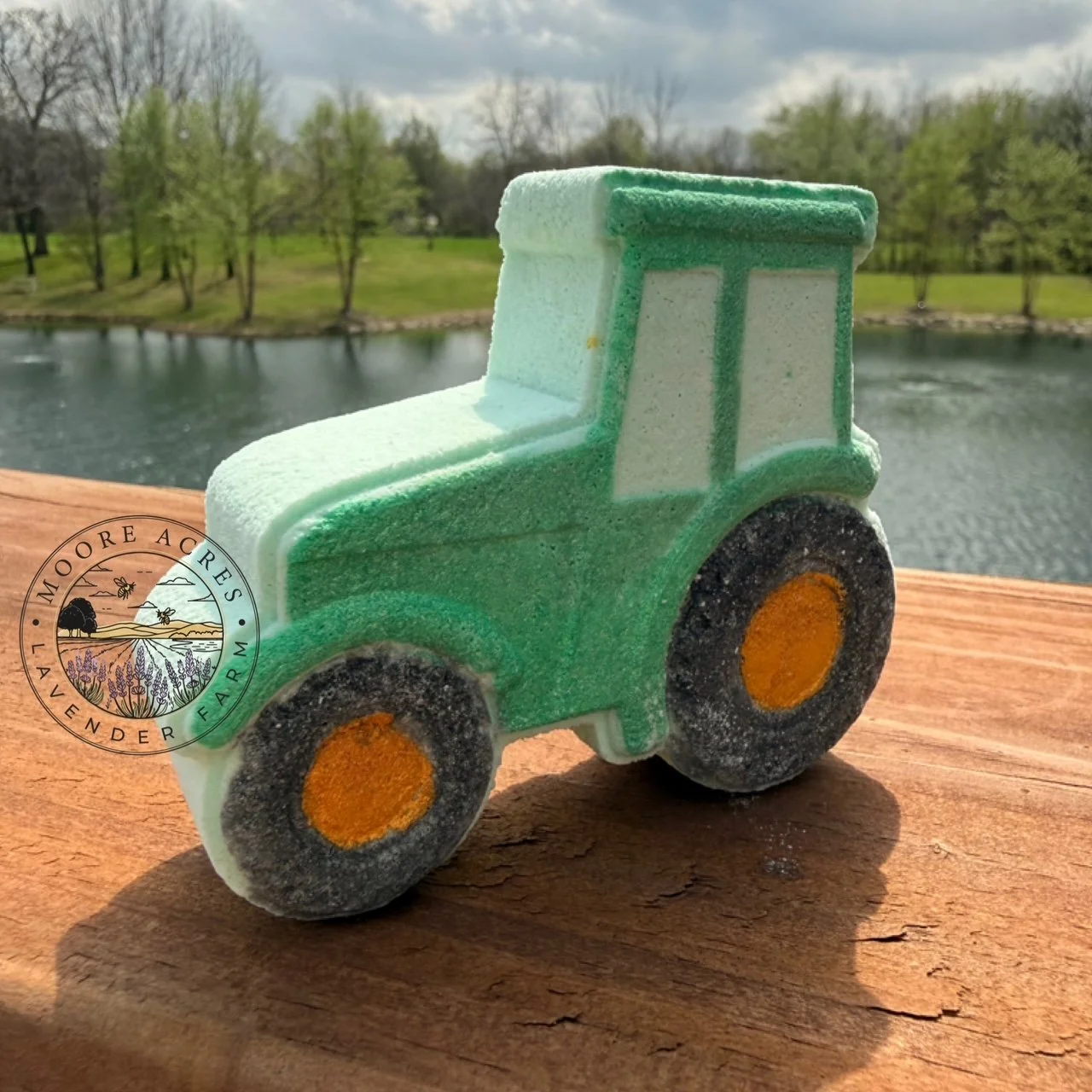 Tractor Bath Bomb. Treat yourself to a warm and skin nourishing bath without the unnecessary junk. Plus, a surprise is waiting inside! :) 