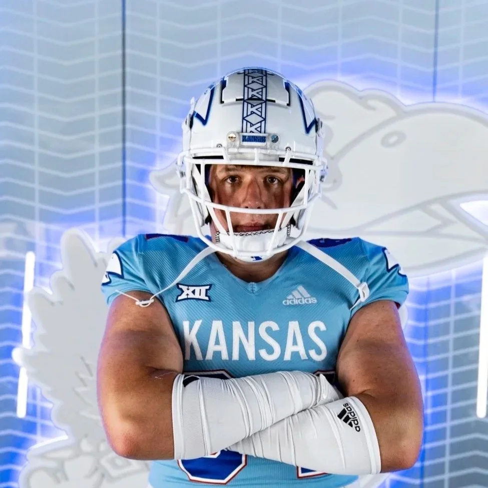 Kaden Snyder, top University of Kansas impact player per ESPN football. 