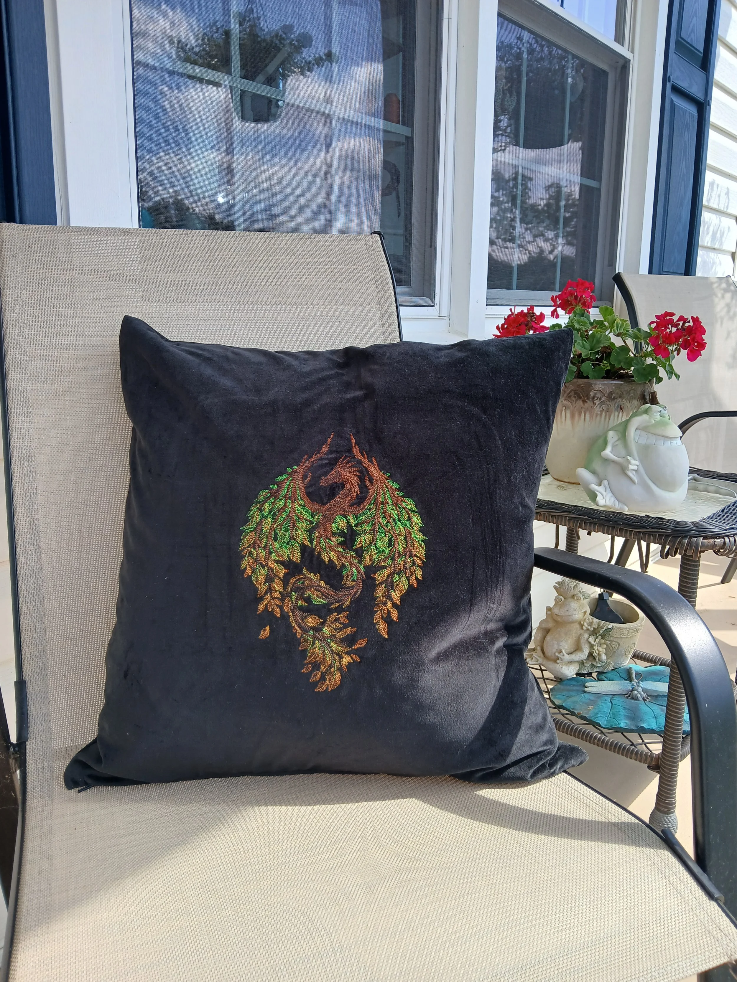 Embroidered Pillow