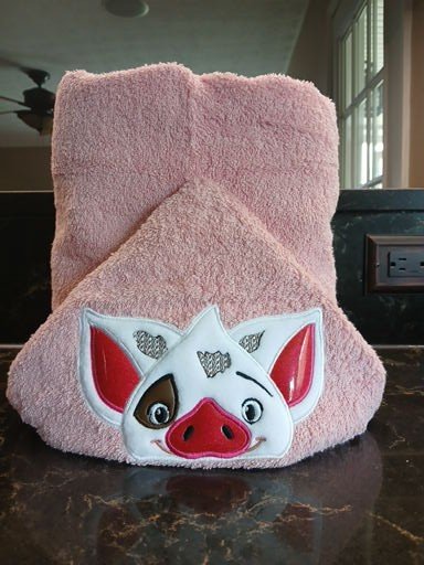 Hooded Pig Towel