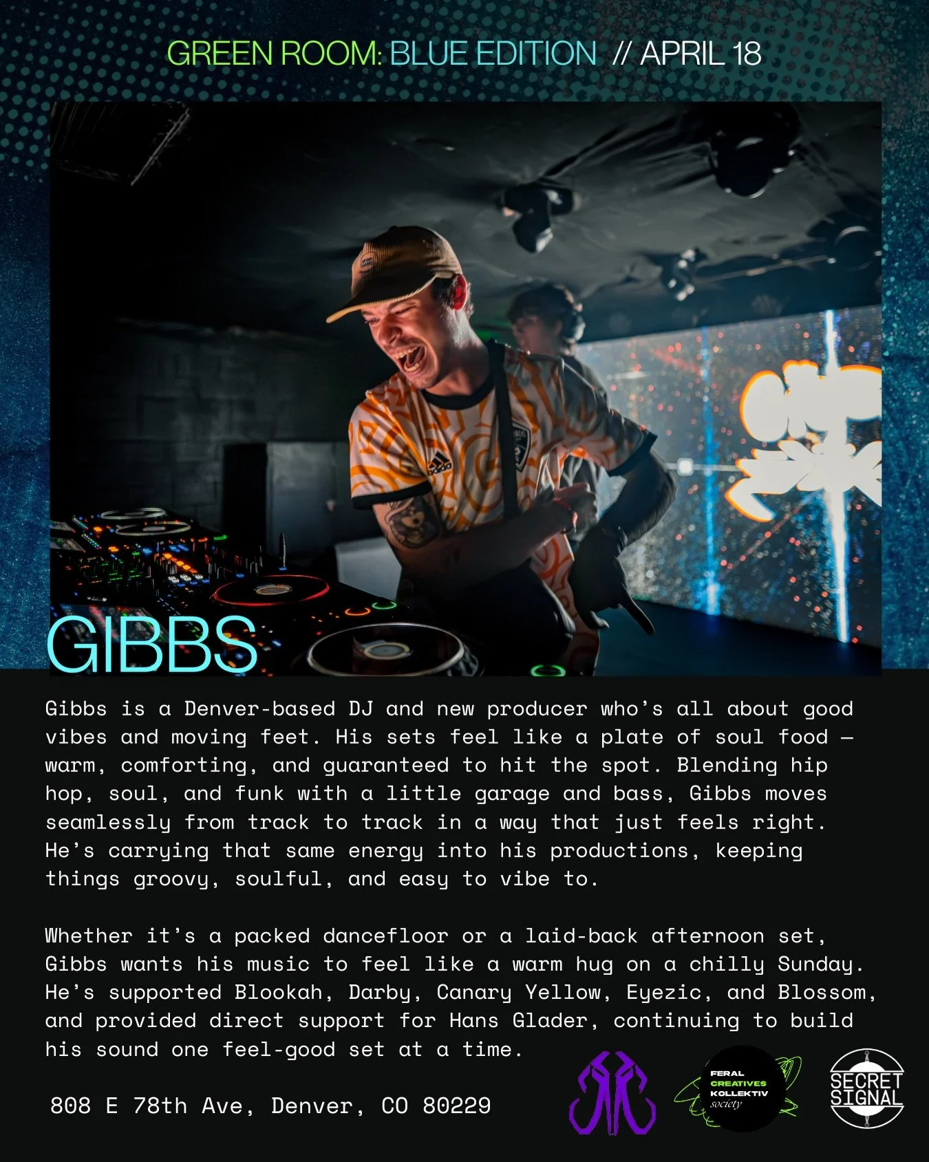 🔵 ARTIST SPOTLIGHT 🔵 ft. @gibbs.me.ids.plz 💥🍤 Show up early (8pm!!) - Josh will be Gibbing us IDs +  absolute rippers ranging from hip hop, soul, and funk with *just enough garage and bass to make it nasty!!** 😤😤 known for his poor posture n po