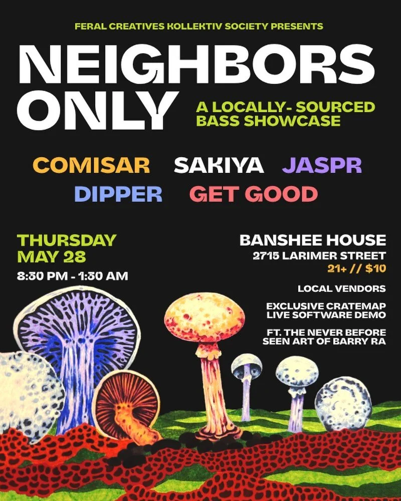 wyd after Bass Bingo next week? 👀 the bass don&rsquo;t have to stop if you don&rsquo;t want it to. 🤠😈 @comisarmusic @sakiyacarlucci @__jaspr @dipperthedj @getgoodmuzic and special guest 👀👀 are keeping it going RIGHT next door at @thebansheehouse