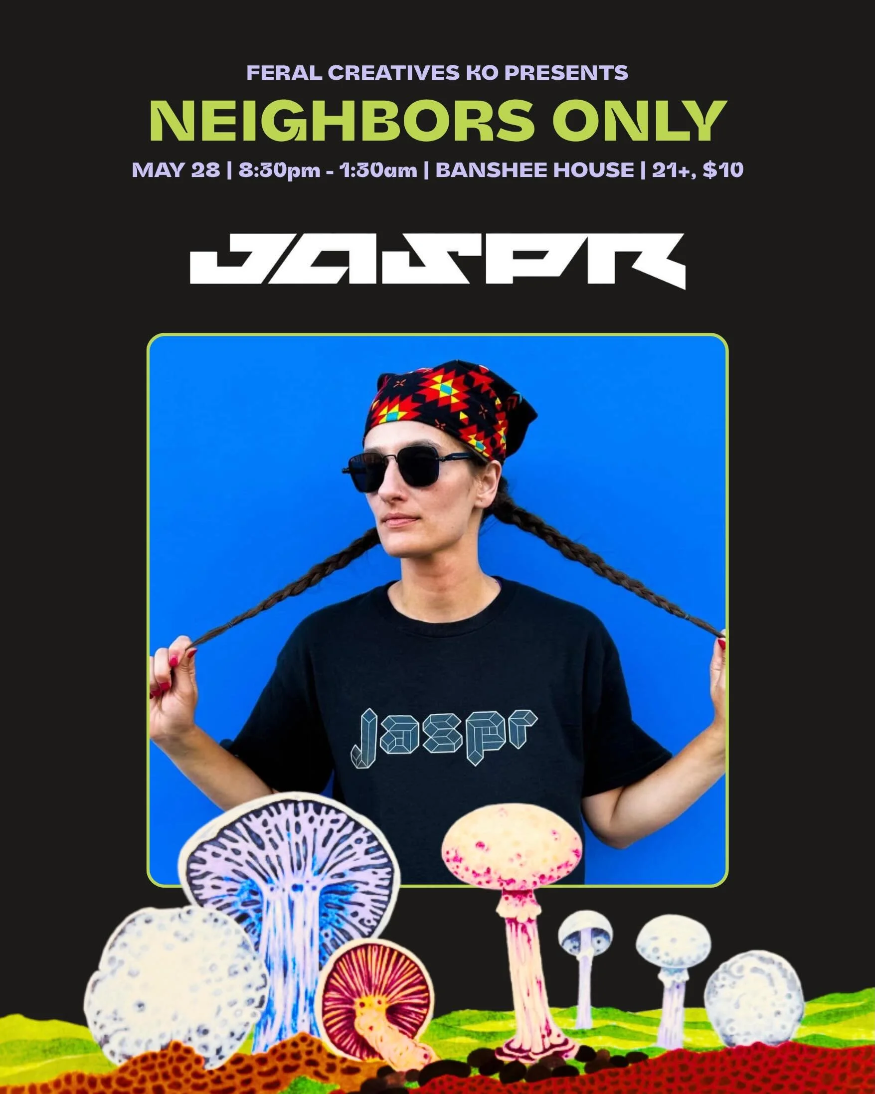 HOWDY::NEIGHBOR highlight ft. @__jaspr - making her feral fam debut with some crazy new music on the horizon!! Unapologetically grimey is ROIGHT🫡&hellip; save the fckn date cuz her EP &bdquo;ORIGIN&ldquo; drops 5/29 💥💥

🎚️TRACK: MANTRA 

🤠 neigh