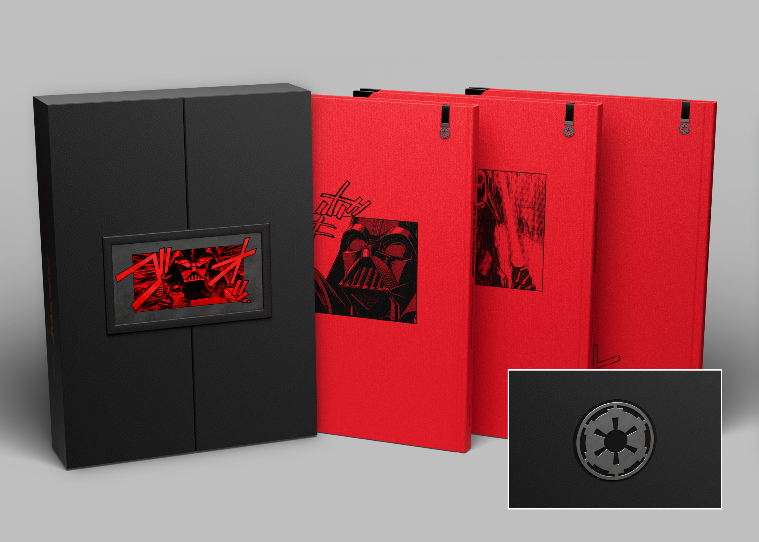 Vader Edtion - Printed metal custom plate, premium leather, printed book cloth, custom sculpted back metal decal