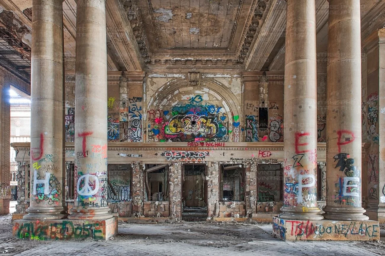 ✨ From Ruins to Revival ✨
This was once the inside of Michigan Central&mdash;empty halls, crumbling ceilings, graffiti everywhere. Today, after an incredible restoration, it&rsquo;s alive again&mdash;and on October 16 we&rsquo;re filling it with purp