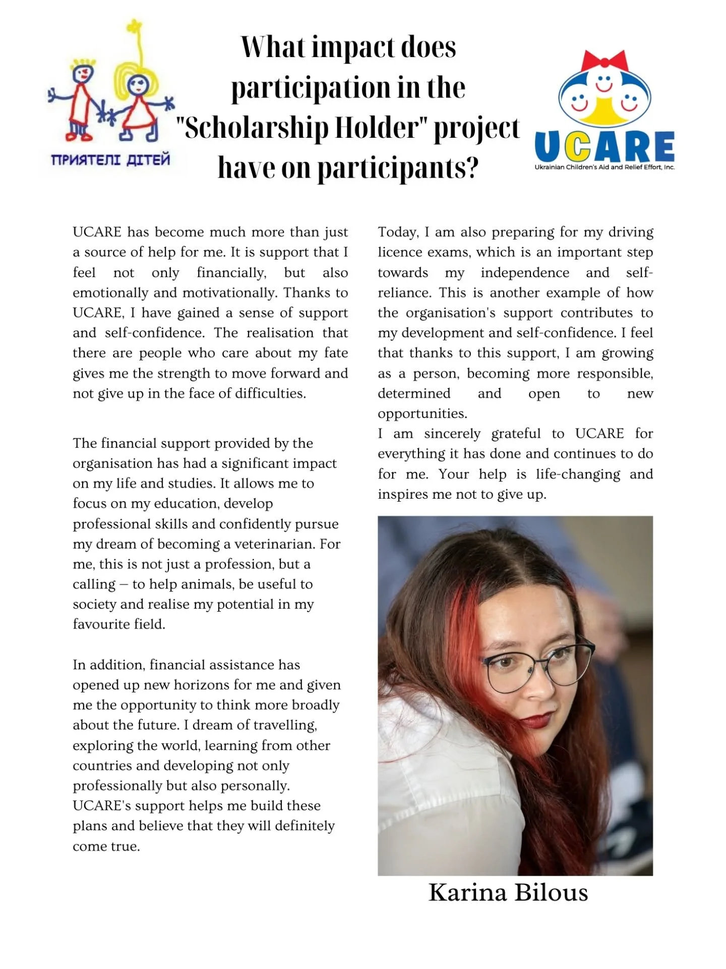 The impact which participation in the Scholarship Project has done to its participants.
Stories of students from different regions of Ukraine who is participating in the Scholarship Project implemented by the foundation @pryyateliditey 

#students #s