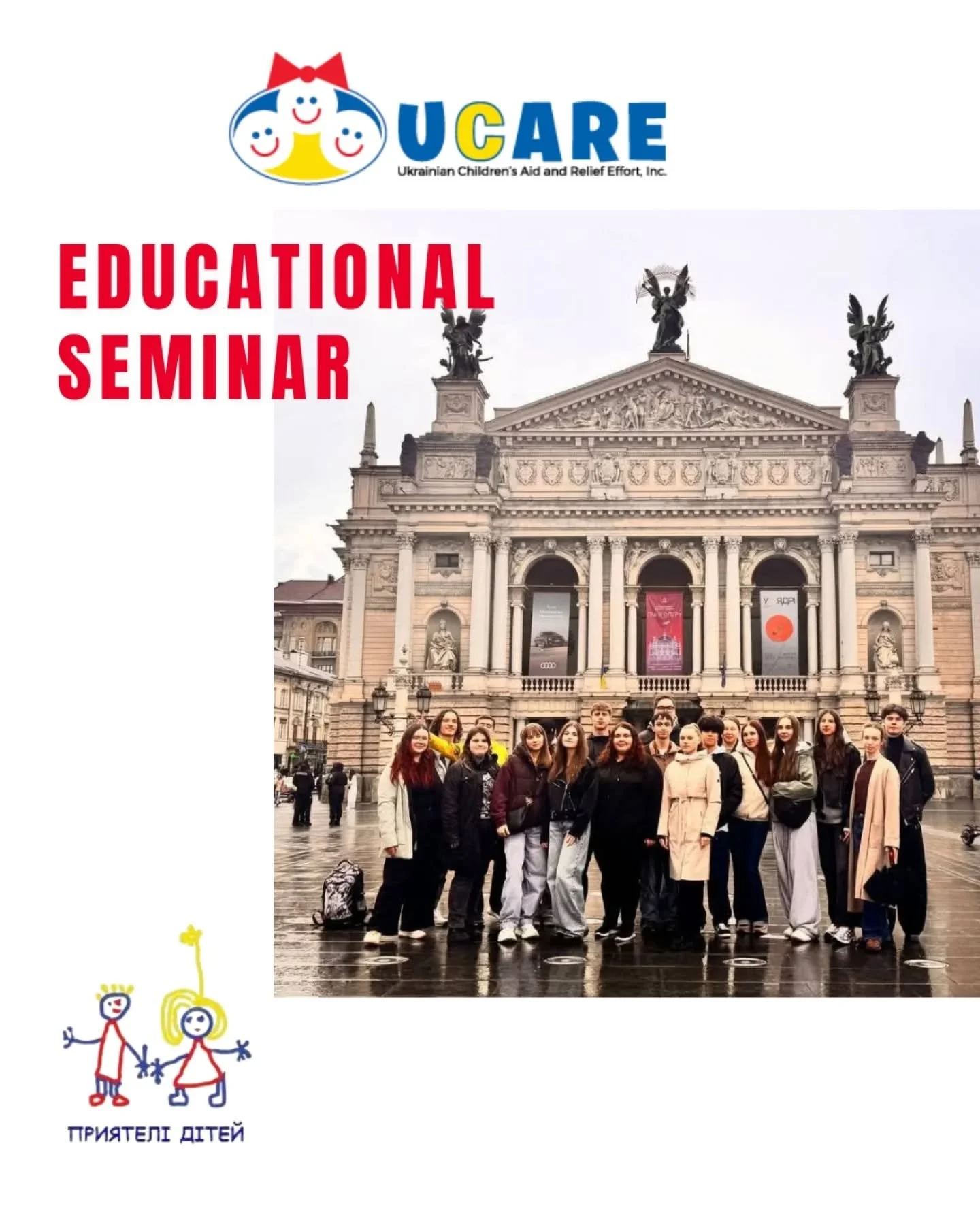 UCARE continues to support Ukrainian students in their studies.
 An educational seminar was recently held, organised by the "HelpTheChildren" Charitable Foundation, which was attended by students from various regions of Ukraine. The seminar