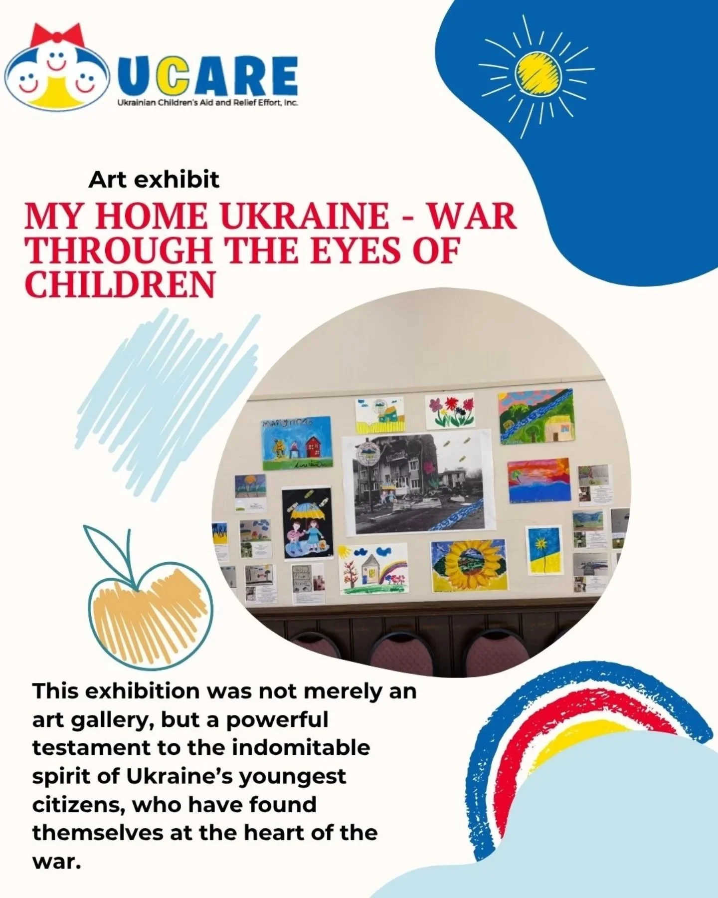 Art has the power to speak where words fail. A special exhibition of children&rsquo;s drawings, organised by the UCARE Foundation, has opened in Ann Arbor (USA).
This is not just a gallery, but a heartfelt testimony from children who have witnessed w