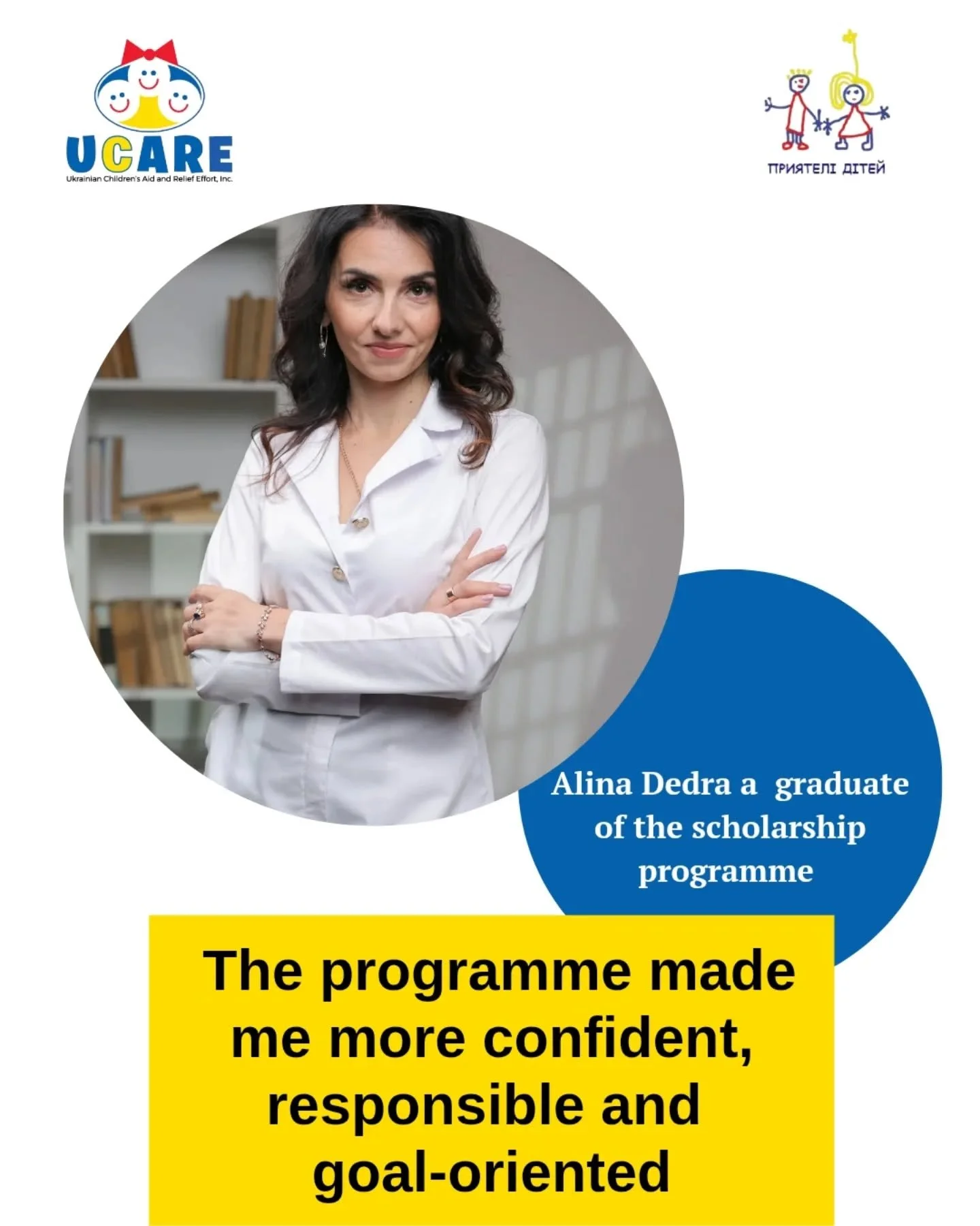 Today, we would like to share with you the story of a graduate  @dr.alina.derda of the "Scholarship" project run by the "Help TheChildren" @pryyateliditey Foundation.

#story #educational #project #support ##Ukraine