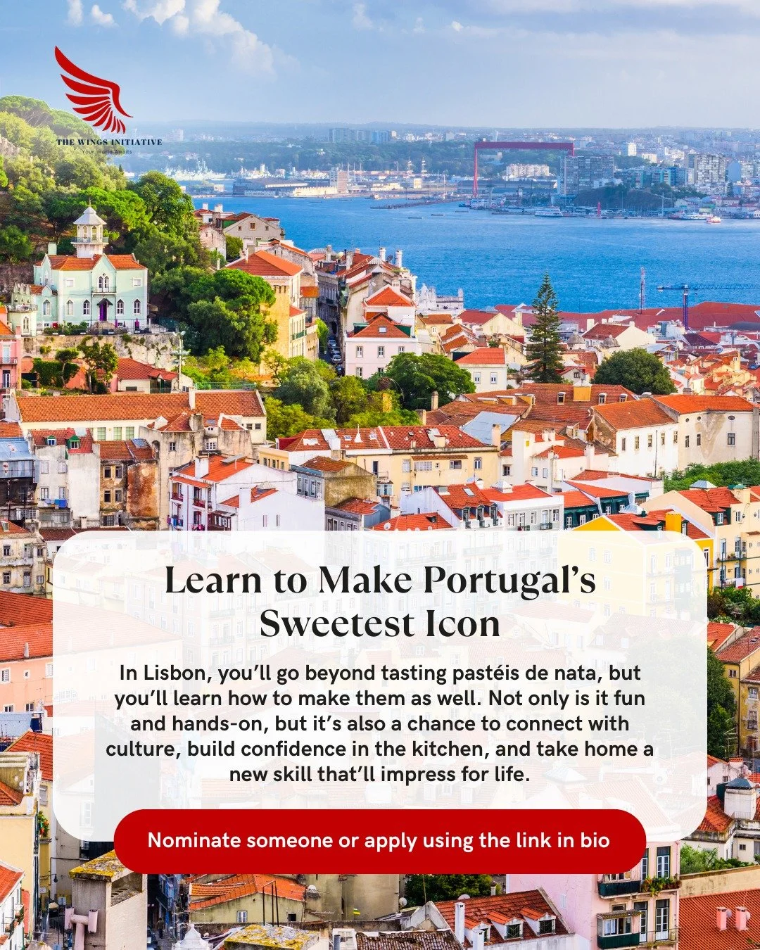 Bake a piece of Portugal&rsquo;s soul. 

On our women-only tour through Portugal, you&rsquo;ll do more than taste Lisbon&rsquo;s iconic pastel de nata; you&rsquo;ll learn to make it yourself.

With guidance from a professional chef, this hands-on coo