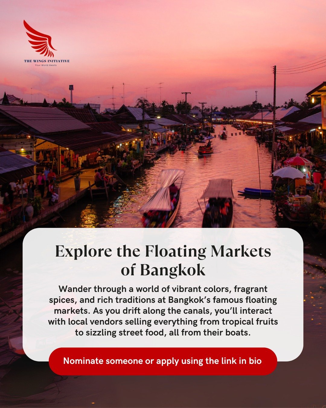 Drift through tradition in Bangkok&rsquo;s floating markets. 

From boat-side noodles to handwoven crafts, Bangkok&rsquo;s floating markets offer more than just a shopping trip as they're a full-sensory experience of Thailand&rsquo;s rich culture.

I