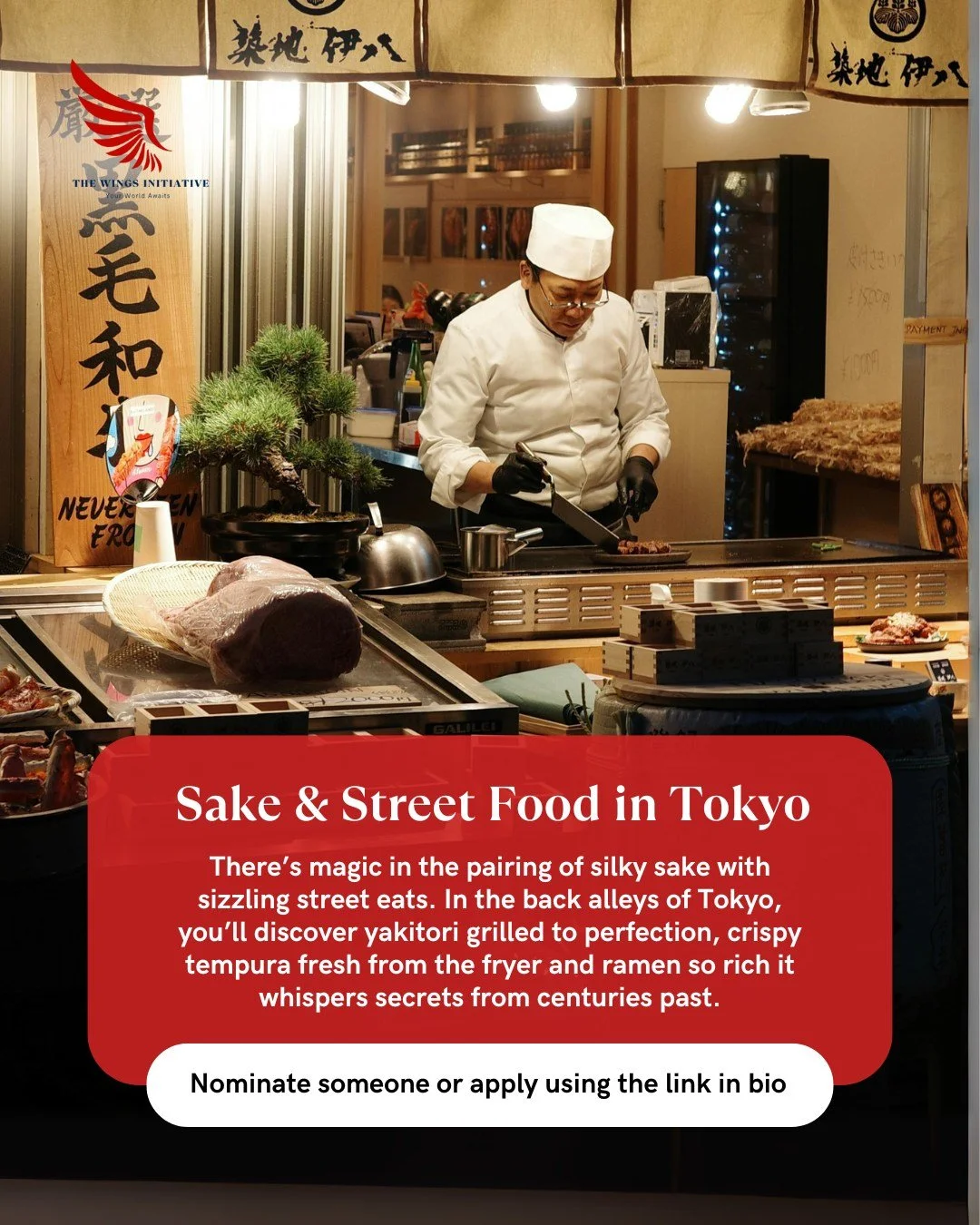 There&rsquo;s something magical about wandering through Tokyo&rsquo;s lantern-lit backstreets, where sizzling yakitori, golden-crisp tempura and rich, slurp-worthy ramen await at every turn. Pair these street food favorites with perfectly chilled sak