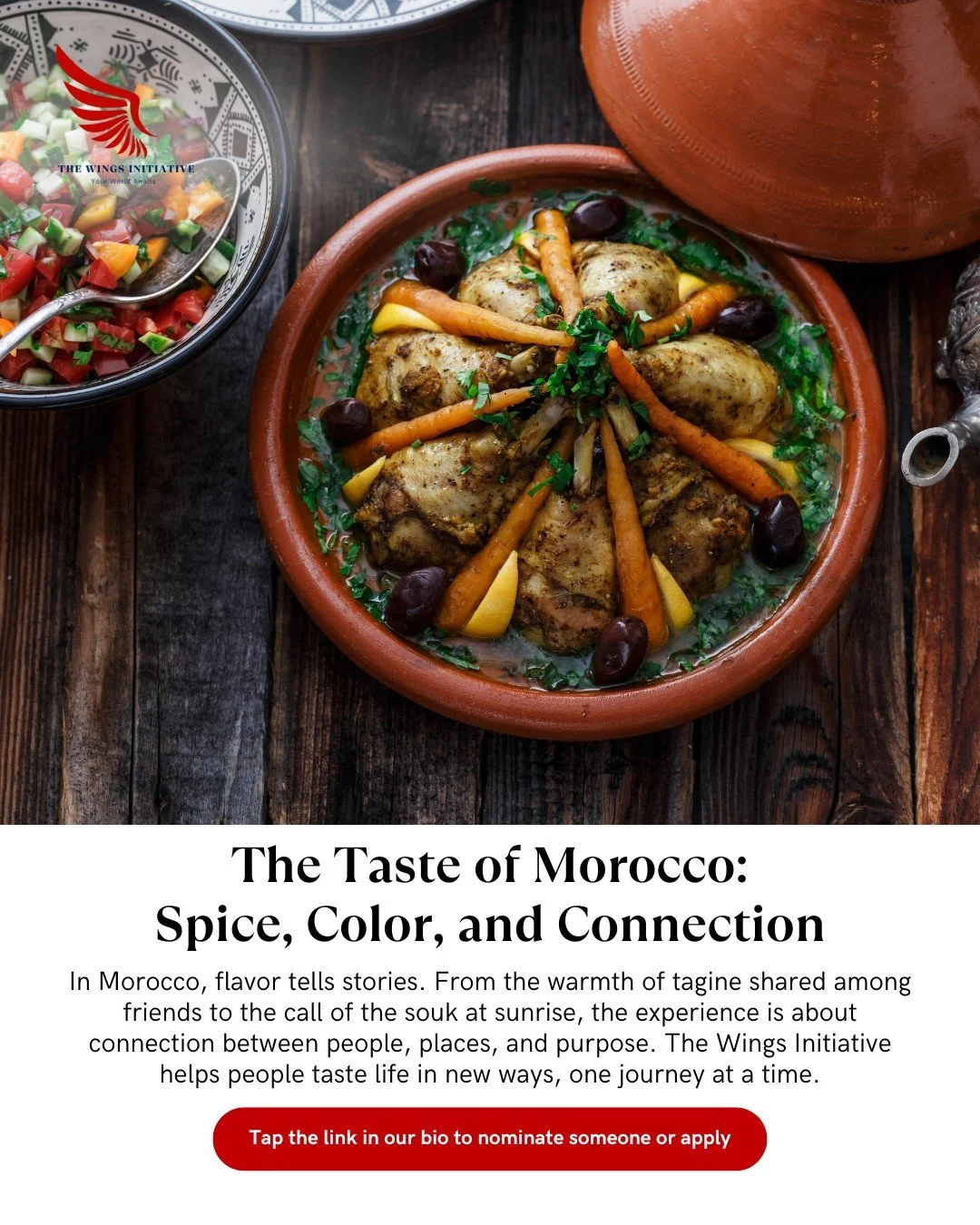 Adventure isn&rsquo;t always about climbing mountains. Sometimes it&rsquo;s about sitting at a table in Marrakech, realizing you belong in the world&rsquo;s story too. Help us make these moments accessible to all.

Donate or nominate someone deservin