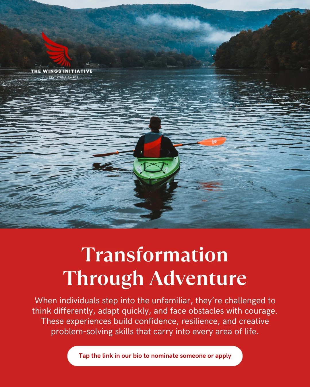 Adventure has the power to transform. 

When we step beyond the familiar, we learn to trust ourselves, adapt, and face challenges with confidence. The resilience and clarity gained on the trail, in the mountains, or across the ocean stay with us long