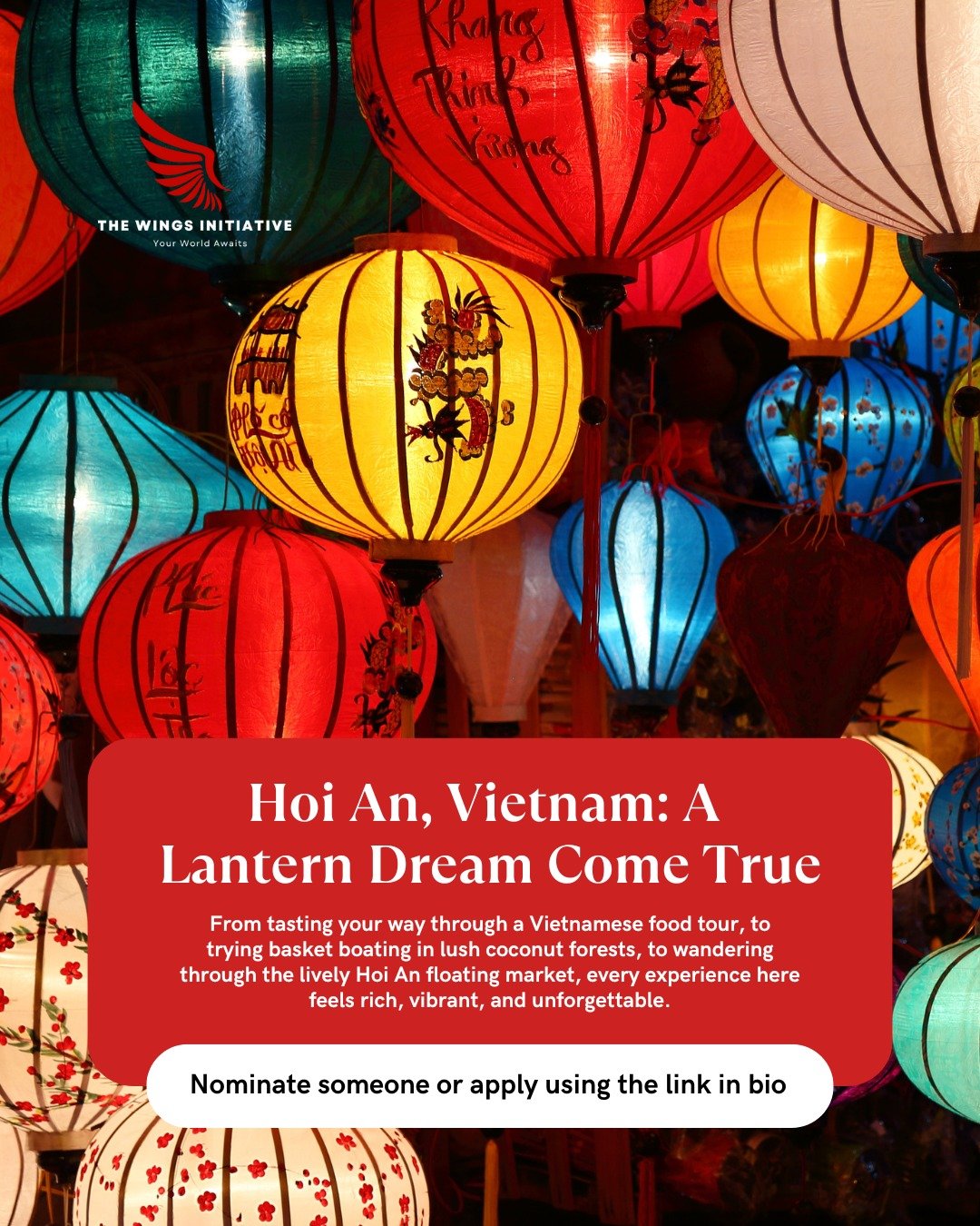 Hoi An is pure magic through lanterns, flavors, and unforgettable charm. 

Wander ancient streets, feast on incredible Vietnamese dishes, glide through coconut forests in a basket boat, and explore bustling floating markets. And yes&hellip; custom-ta