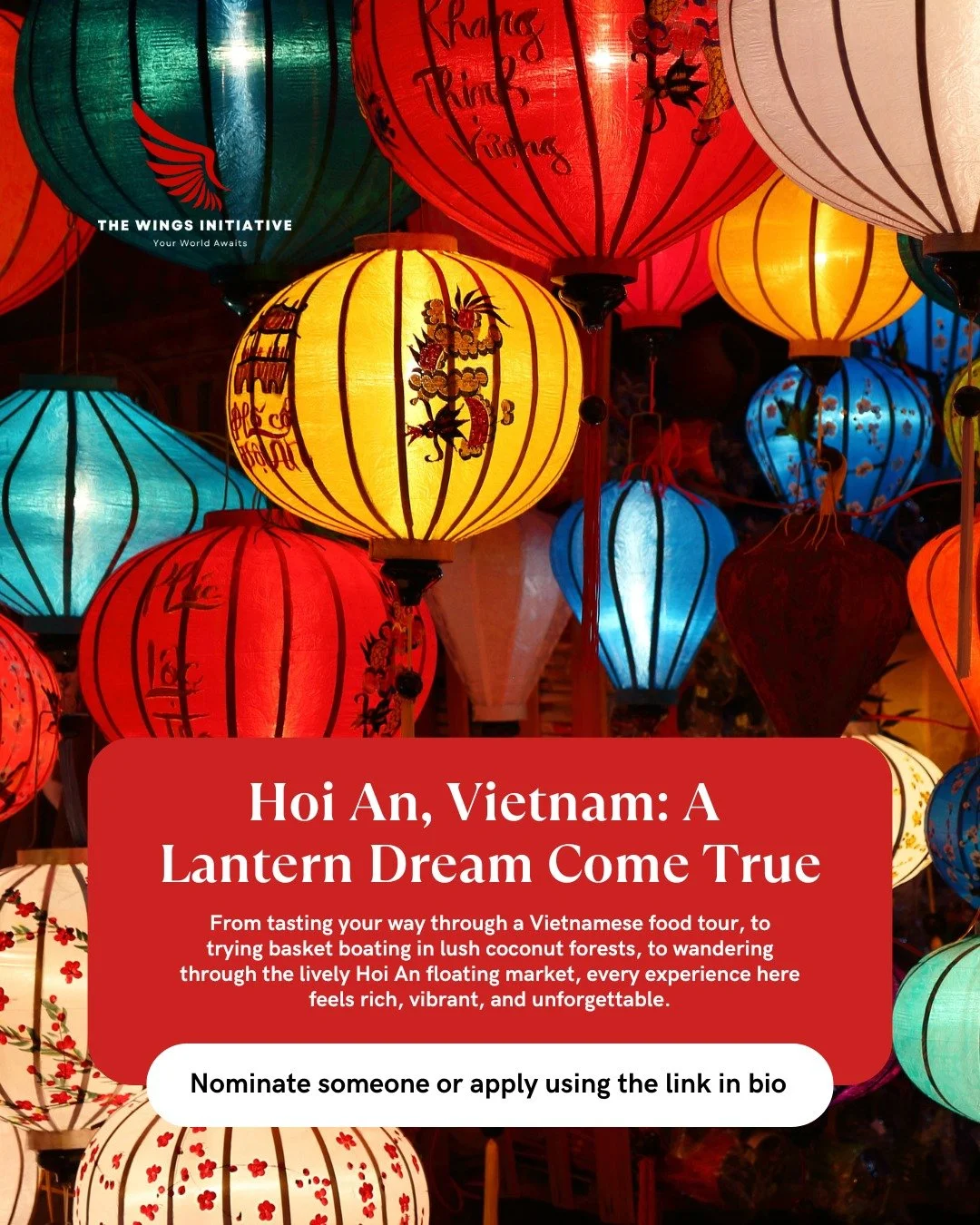 Hoi An is pure magic through lanterns, flavors, and unforgettable charm. 

Wander ancient streets, feast on incredible Vietnamese dishes, glide through coconut forests in a basket boat, and explore bustling floating markets. And yes&hellip; custom-ta