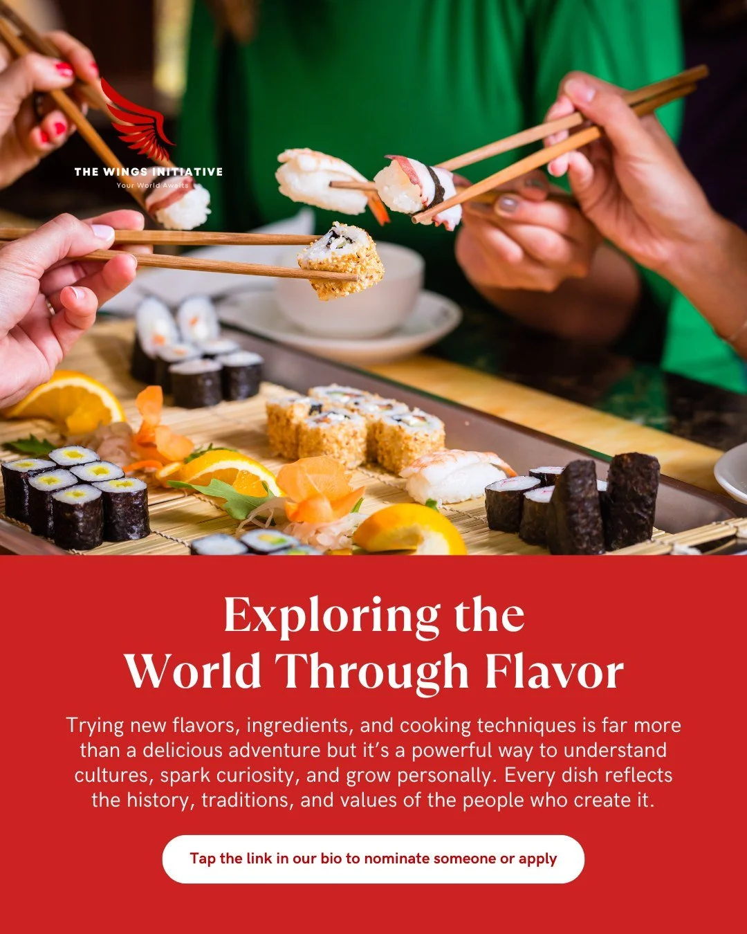 Food is one of the most powerful ways we connect with the world. 🍽️🌍

Every new flavor, ingredient, or cooking technique opens a window into another culture but also its history, its traditions, and the people who keep them alive. It&rsquo;s connec