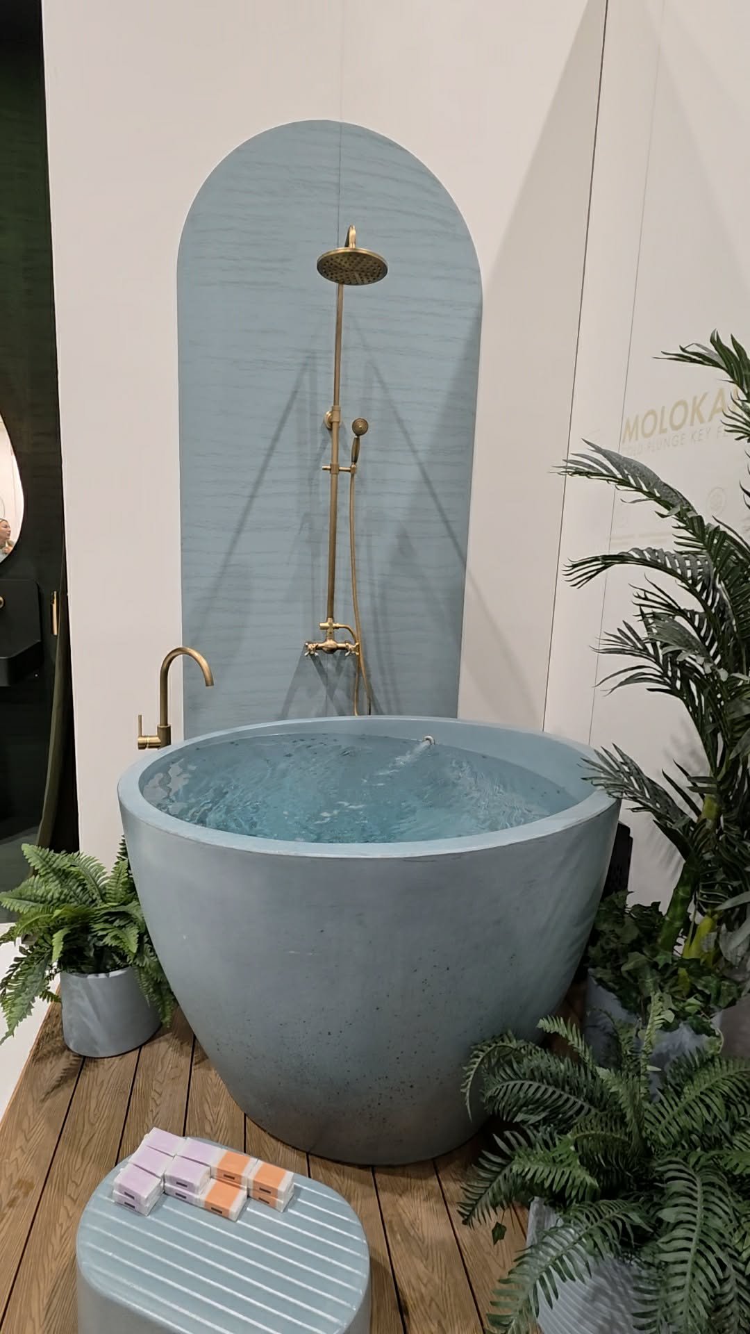 colorful cold plunge tub