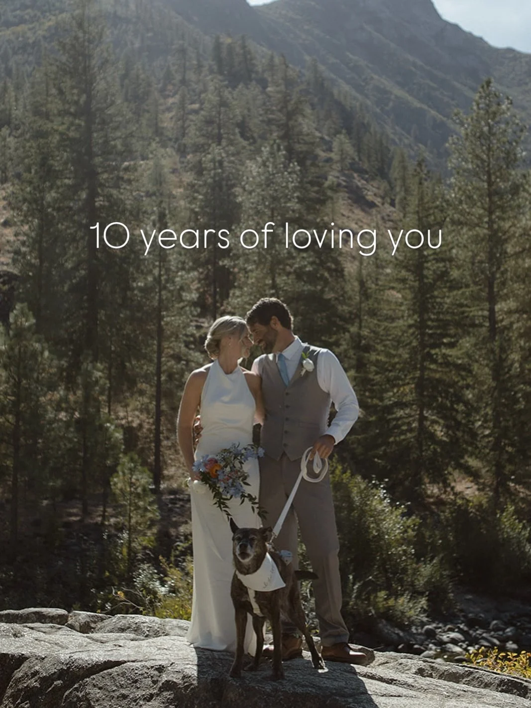 10 years of loving you.
10 versions of us.
10 seasons we grew through &mdash; together.

From who we were&hellip;
to everything we&rsquo;ve built&hellip;
to who we&rsquo;re still becoming.

Almost 6 months married.
A lifetime to go. ♡