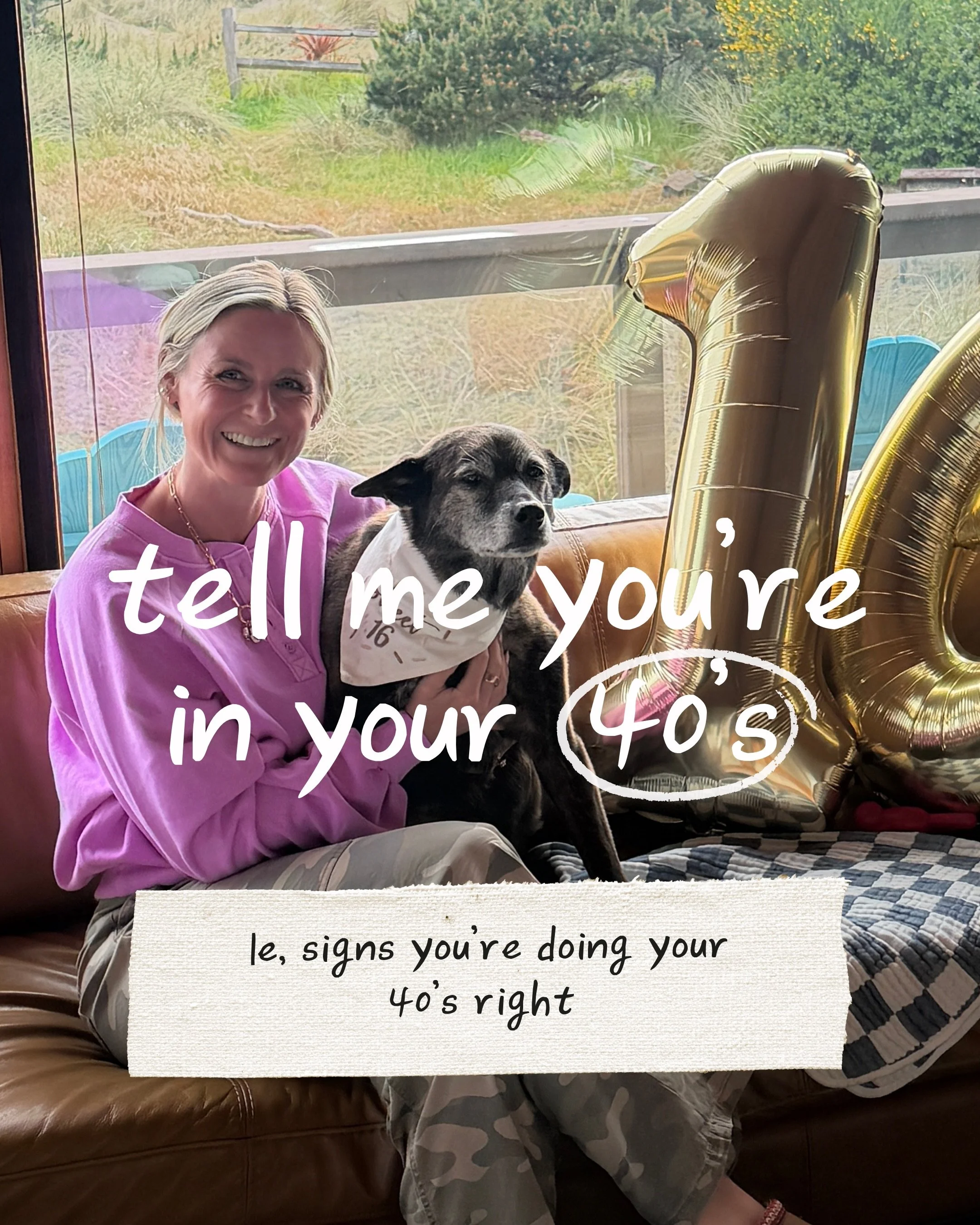 I&rsquo;m truly loving my 40&rsquo;s! This is the I-give-just-enough-shits era. The done-people-pleasing era. The finally-living-for-me era.

Swipe through and drop what I missed in the comments. I know you have one!