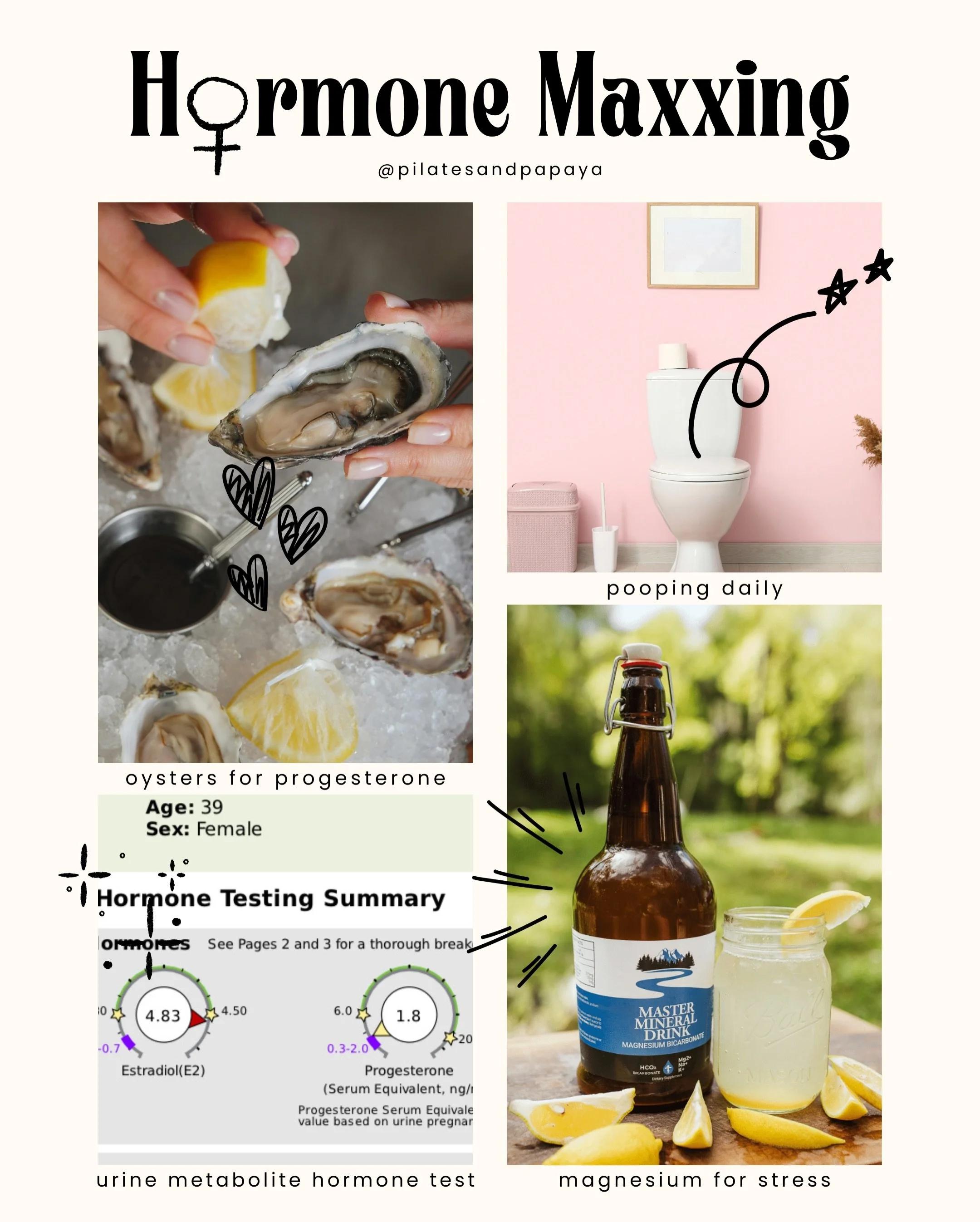 Your hormones don&rsquo;t need more gimmicky supplements. They need the right inputs, the unsexy consistency, and actually understanding where your body is at. Here are some of my favorites &mdash; from a functional health practitioner 🤍

🦪 Oysters