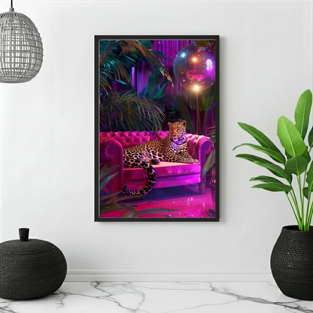 PRINTABLE WALL ART  LEOPARD LUXURY