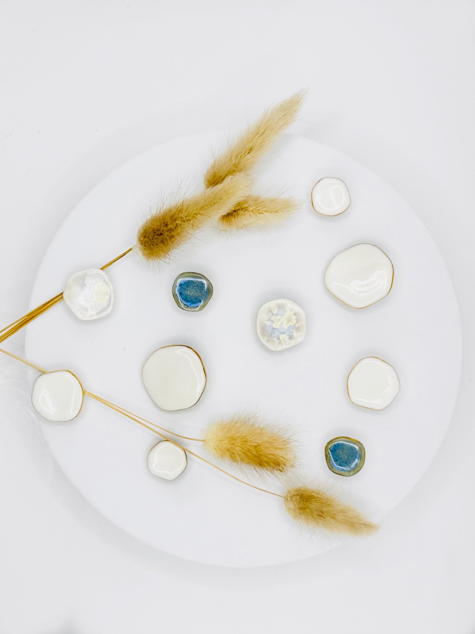 Porcelain Pebbles Earrings