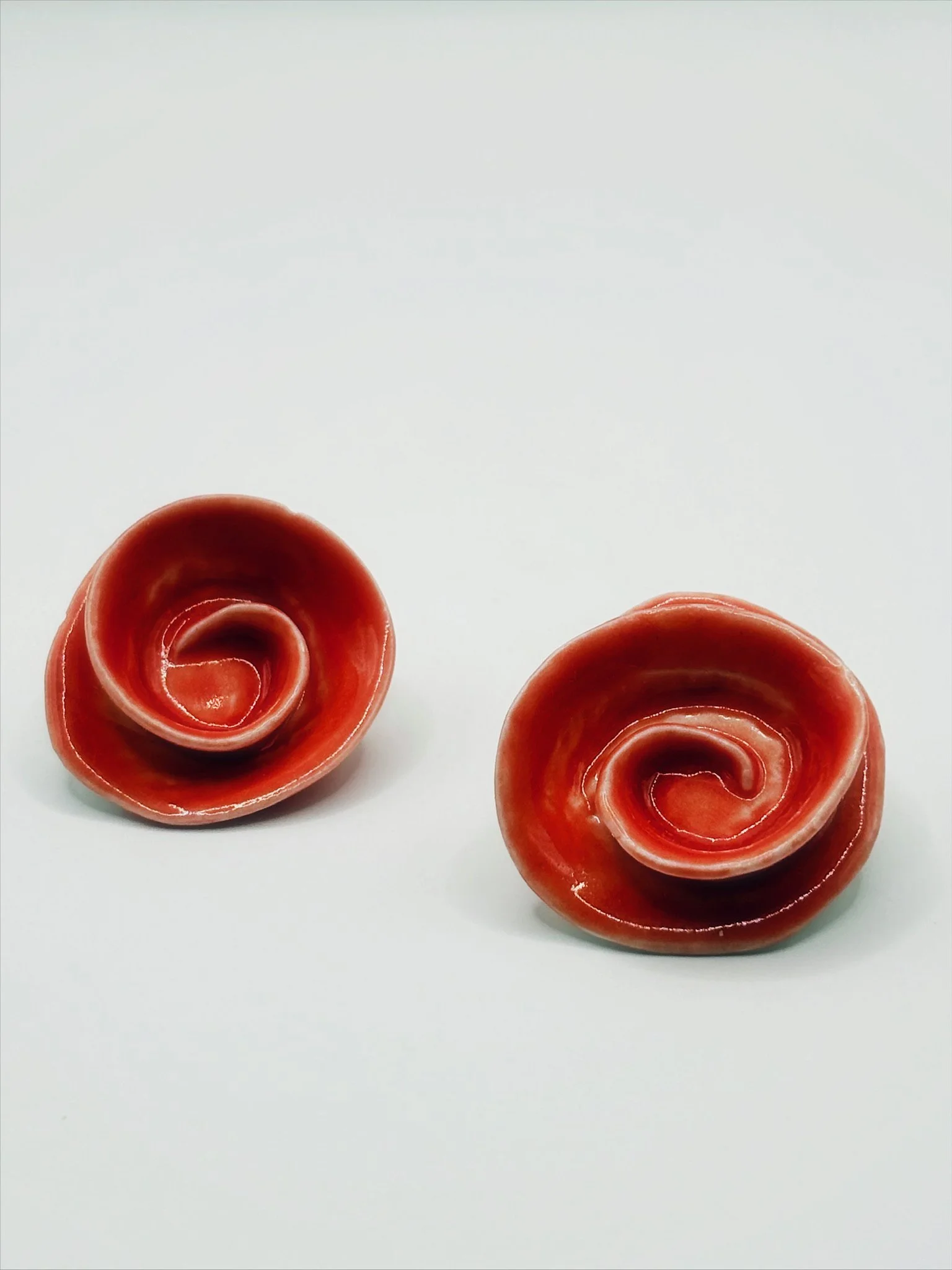 Flower Earring – Red