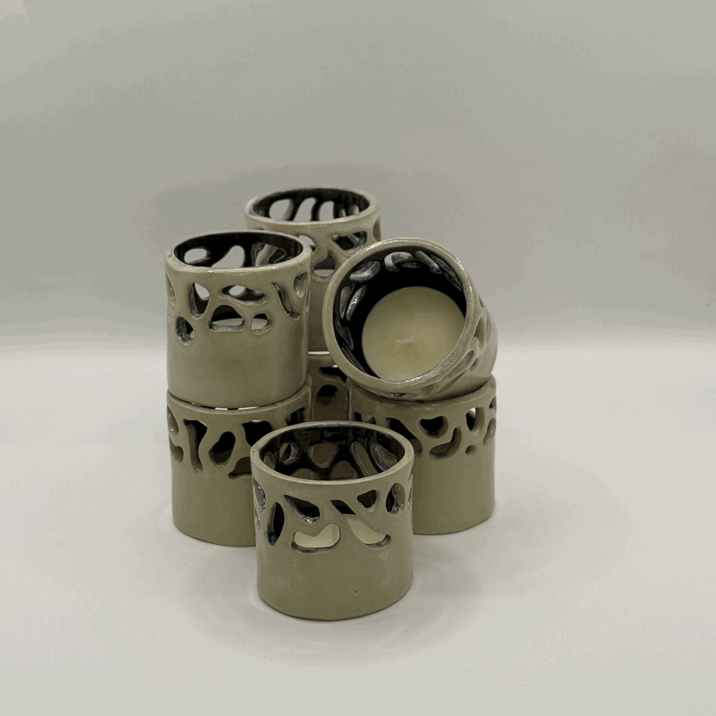 Organic Tea Light Holder