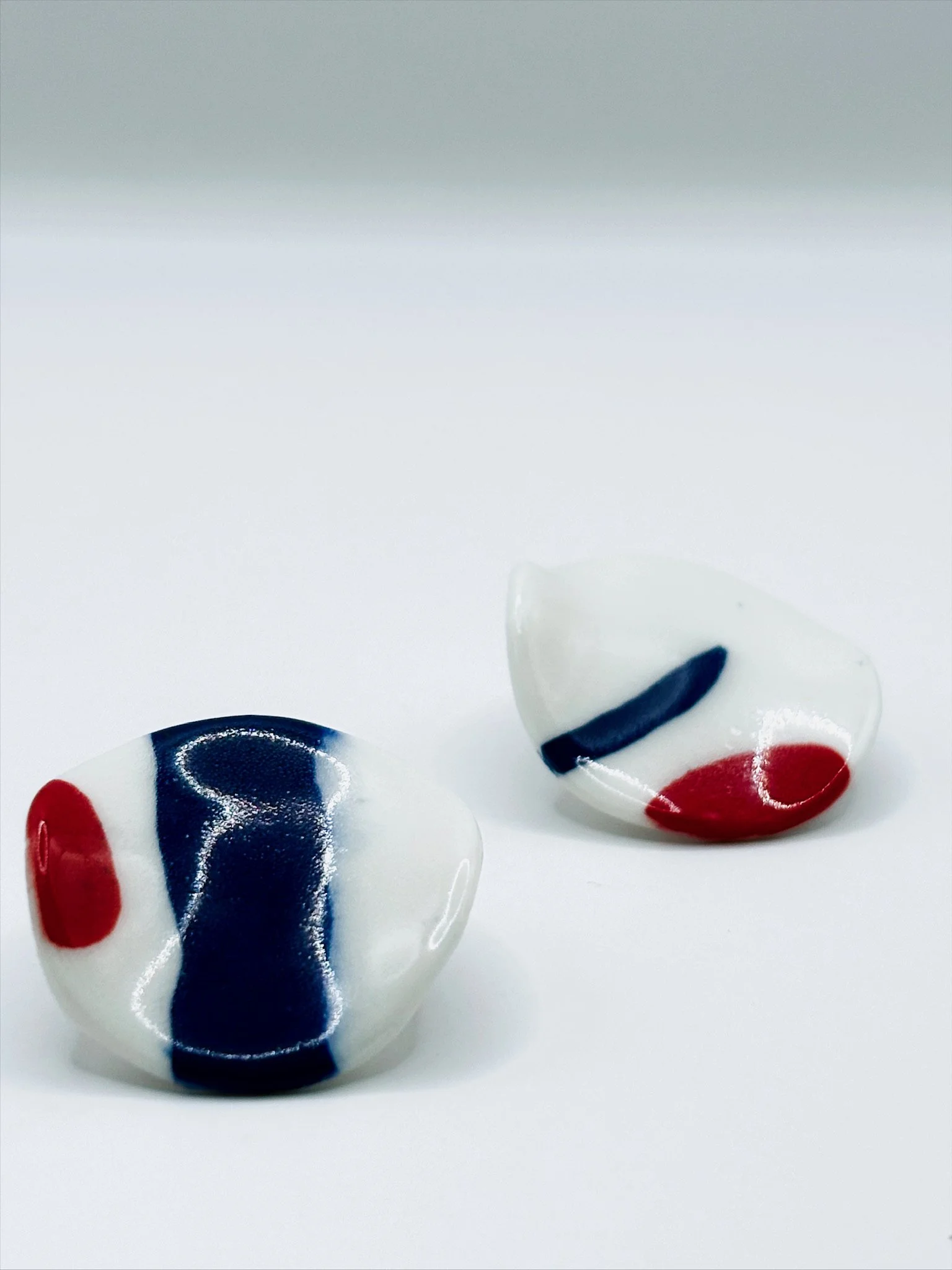 The Pigment and Porcelain Earrings