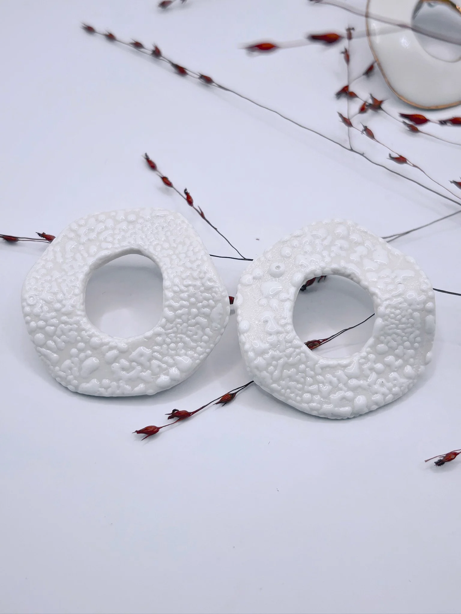 Porcelain Sculpture Earrings — Form