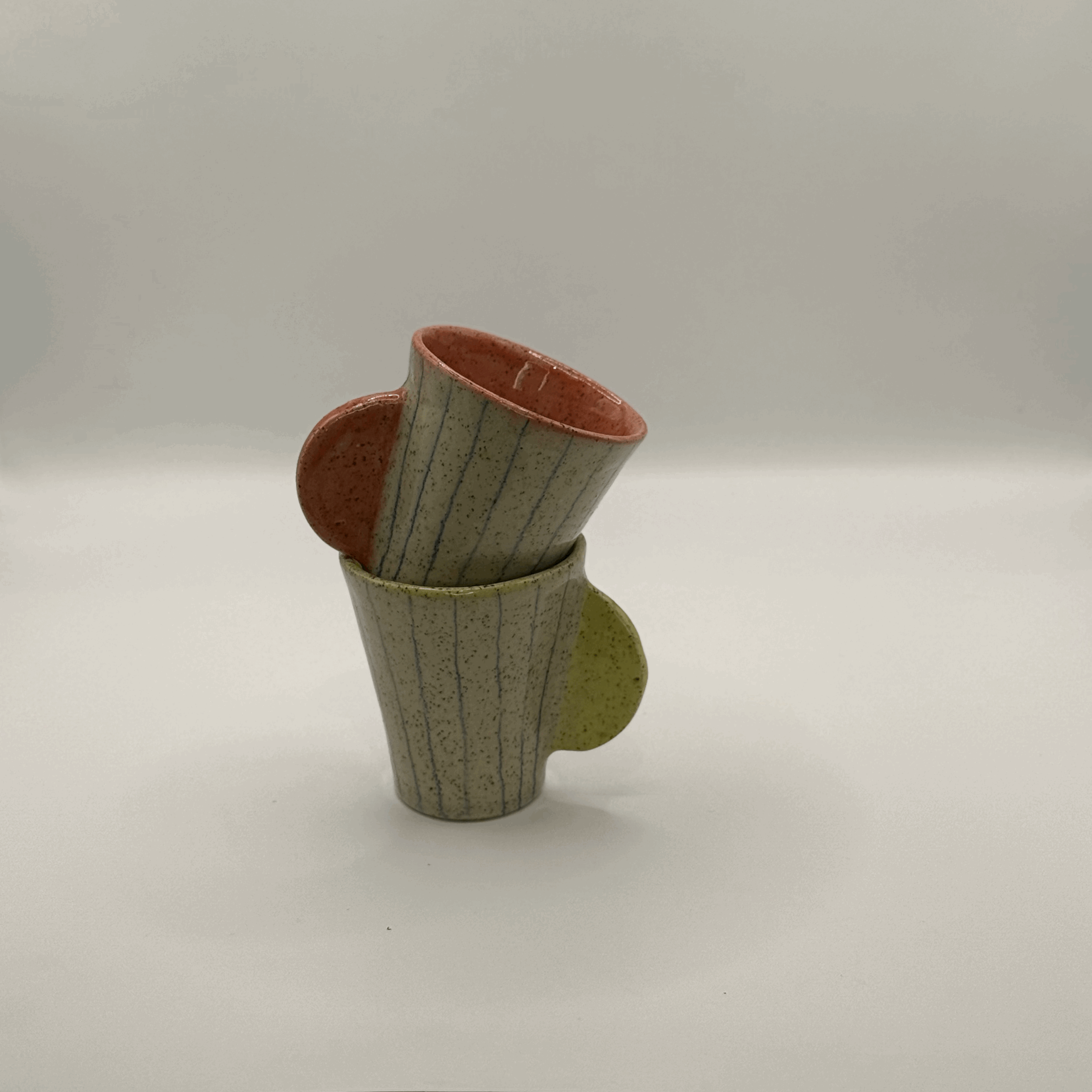 Set of 2 Funky Coffee Cup