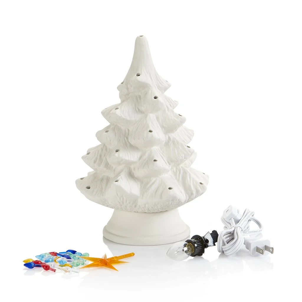 Christmas Tree w/ lights sm 9.5"