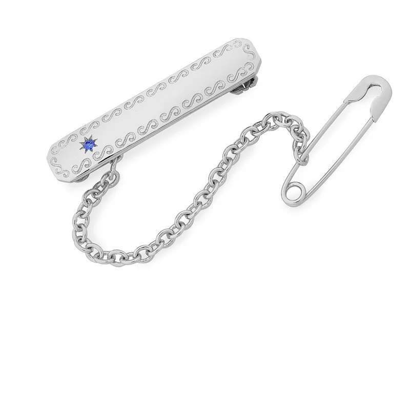 Tilly Blue Stone Stadium Childrens Brooch