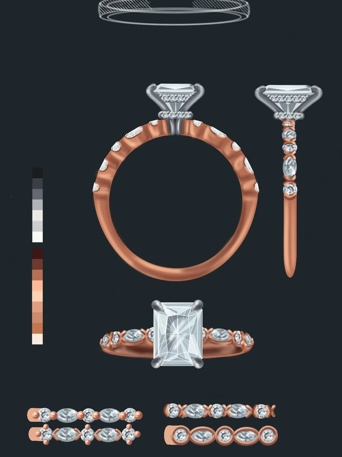 From Concept to Creation:
This custom rose gold and platinum diamond engagement ring began as a simple sketch and has now come to life ready to be given to a soon to be happily engaged couple. ✨
Handcrafted with care by Diamonds on Baylis
💬 DM us o