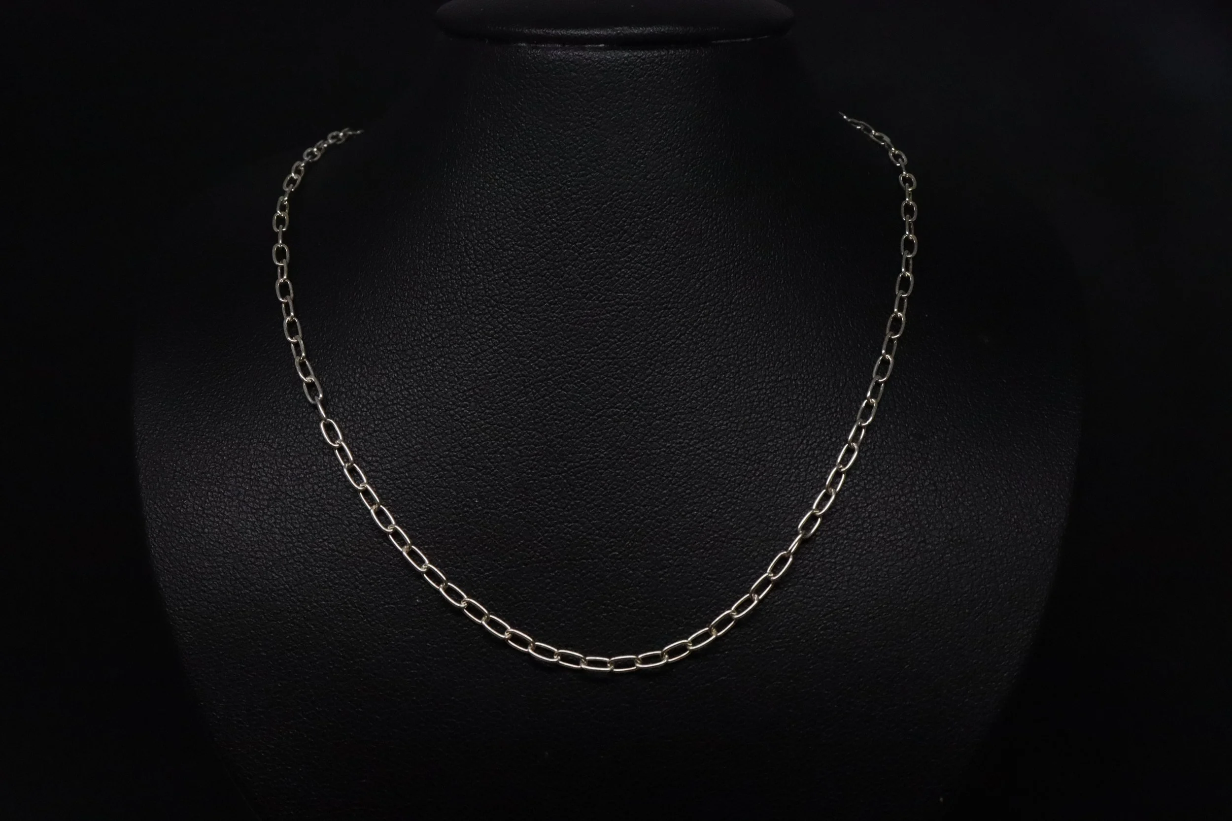 Fine Link: Sterling Silver Paperclip Chain