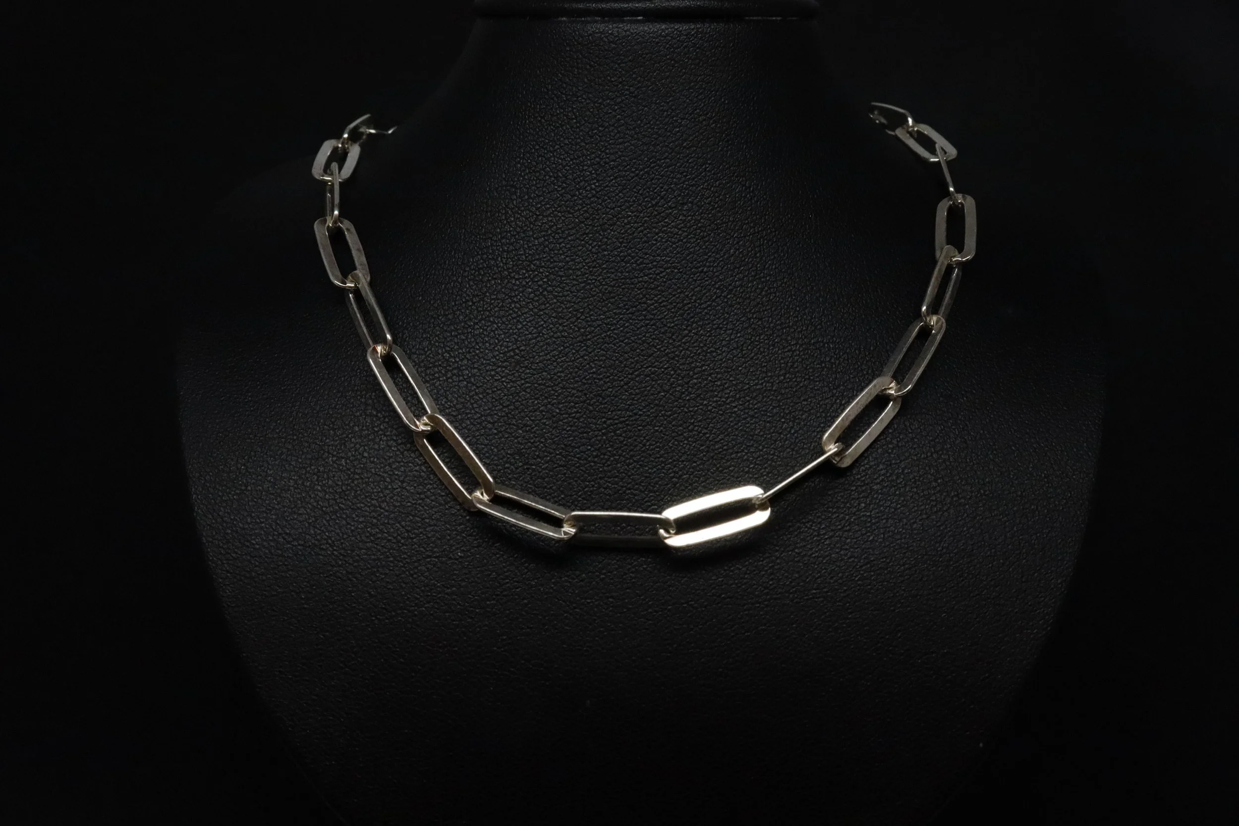 Statement Link: Sterling Silver Large Paperclip Chain
