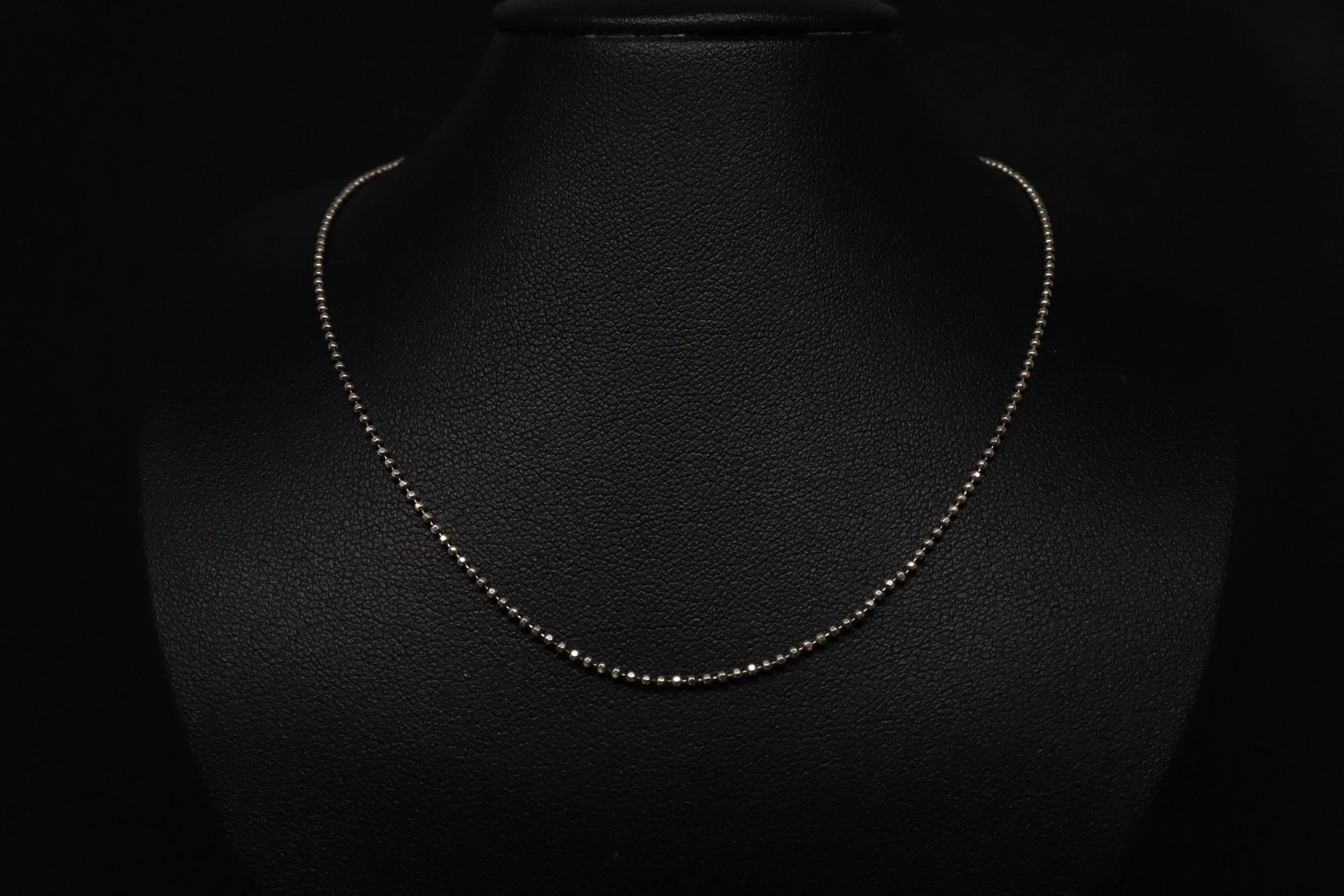Silver Bead: Sterling Silver Fine Ball Chain
