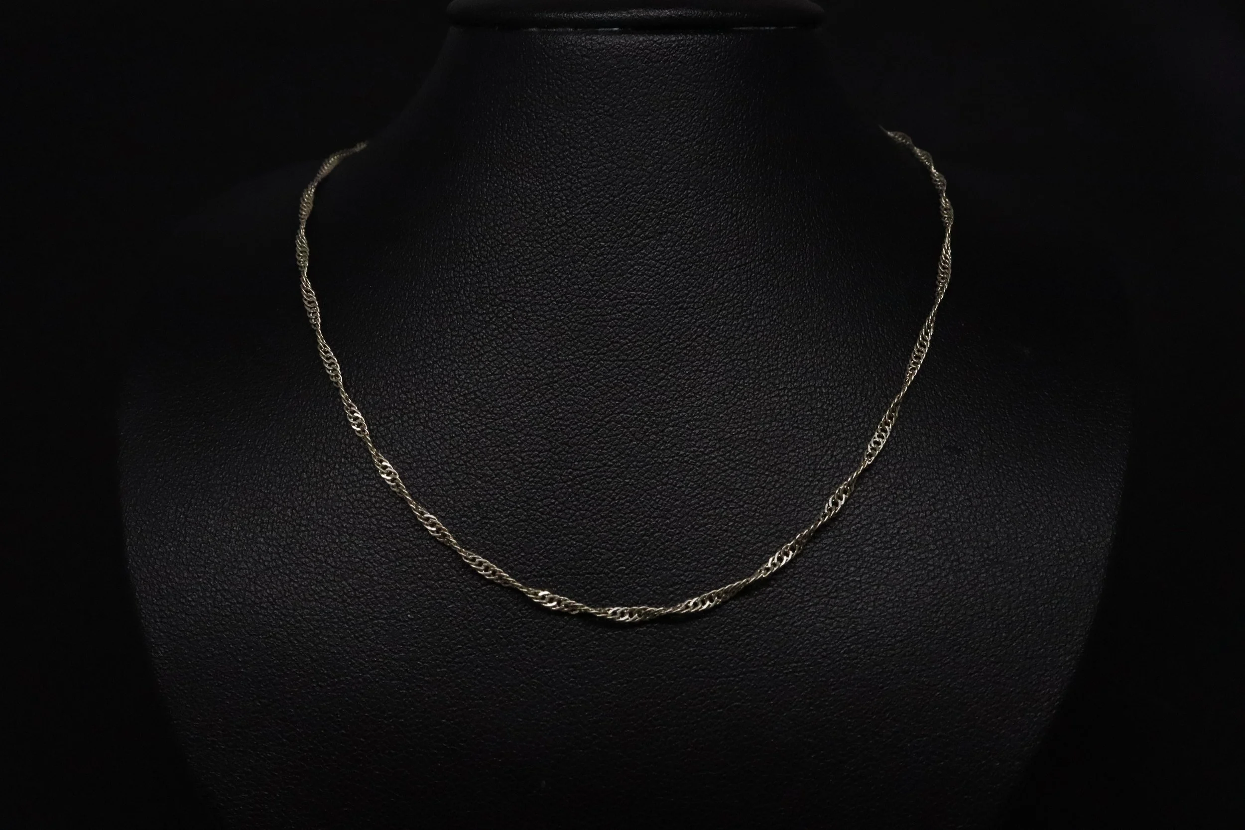 Silver Spiral: Sterling Silver Twist Chain