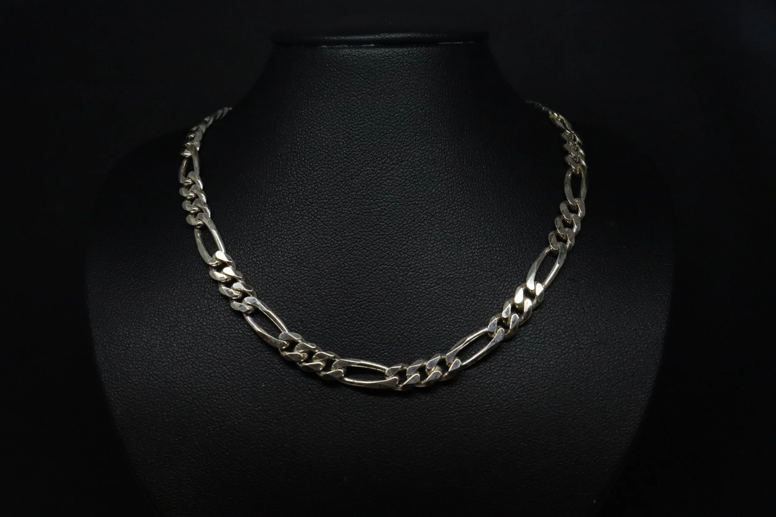 Bold Rhythm: Sterling Silver Thick Figaro Chain