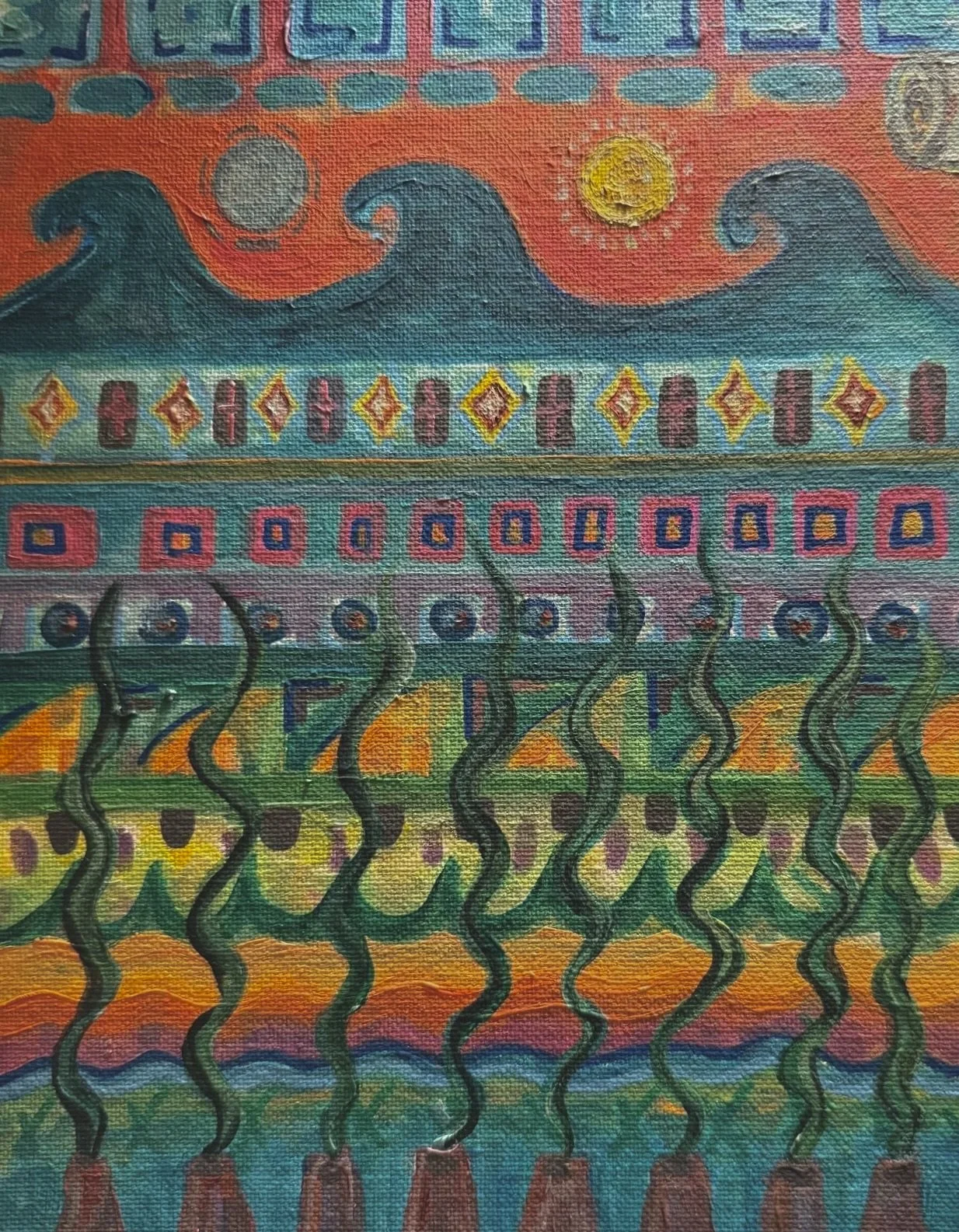 moments/tides - Framed Painting (8 x 10)
