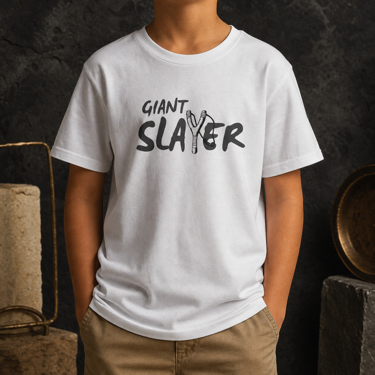 Giant Slayer Youth Christian T-Shirt