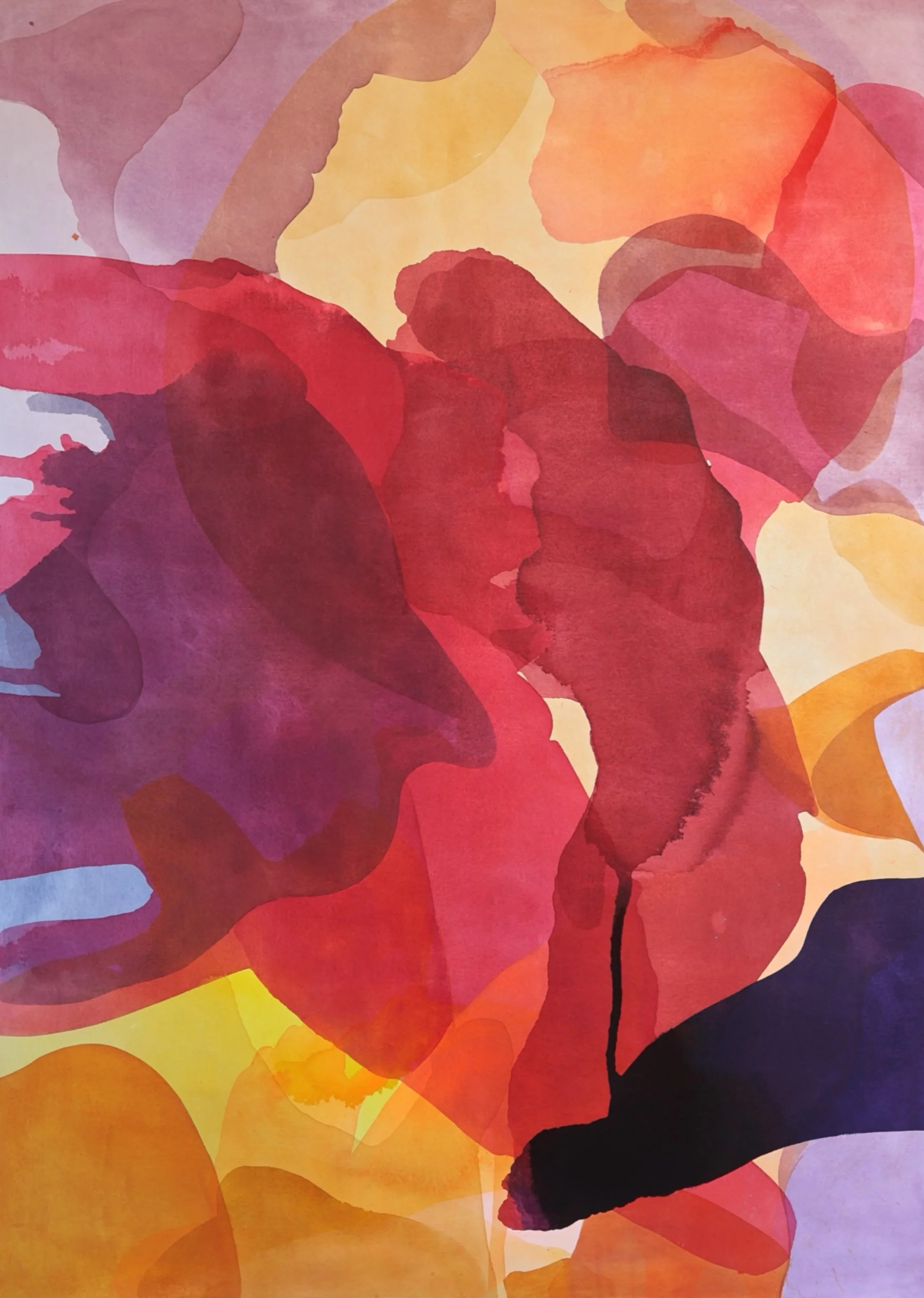 Dove Fall, Acrylic on canvas,  213.36cm x 152.4cm (84in x 60in),  2025