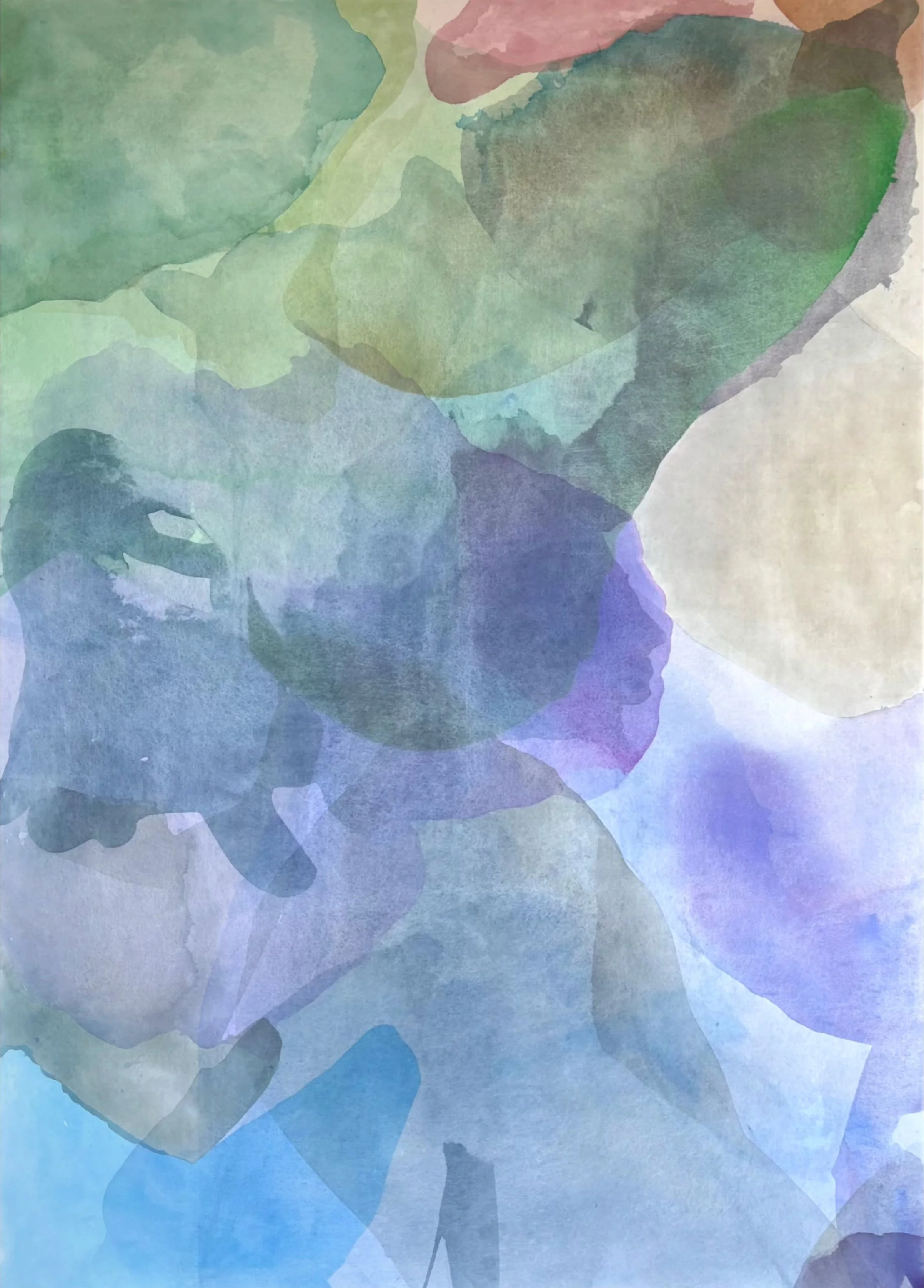 Between Gesture and Occurrence (Object 5), Acrylic on canvas,  213.36cm x 152.4cm (84in x 60in),  2025