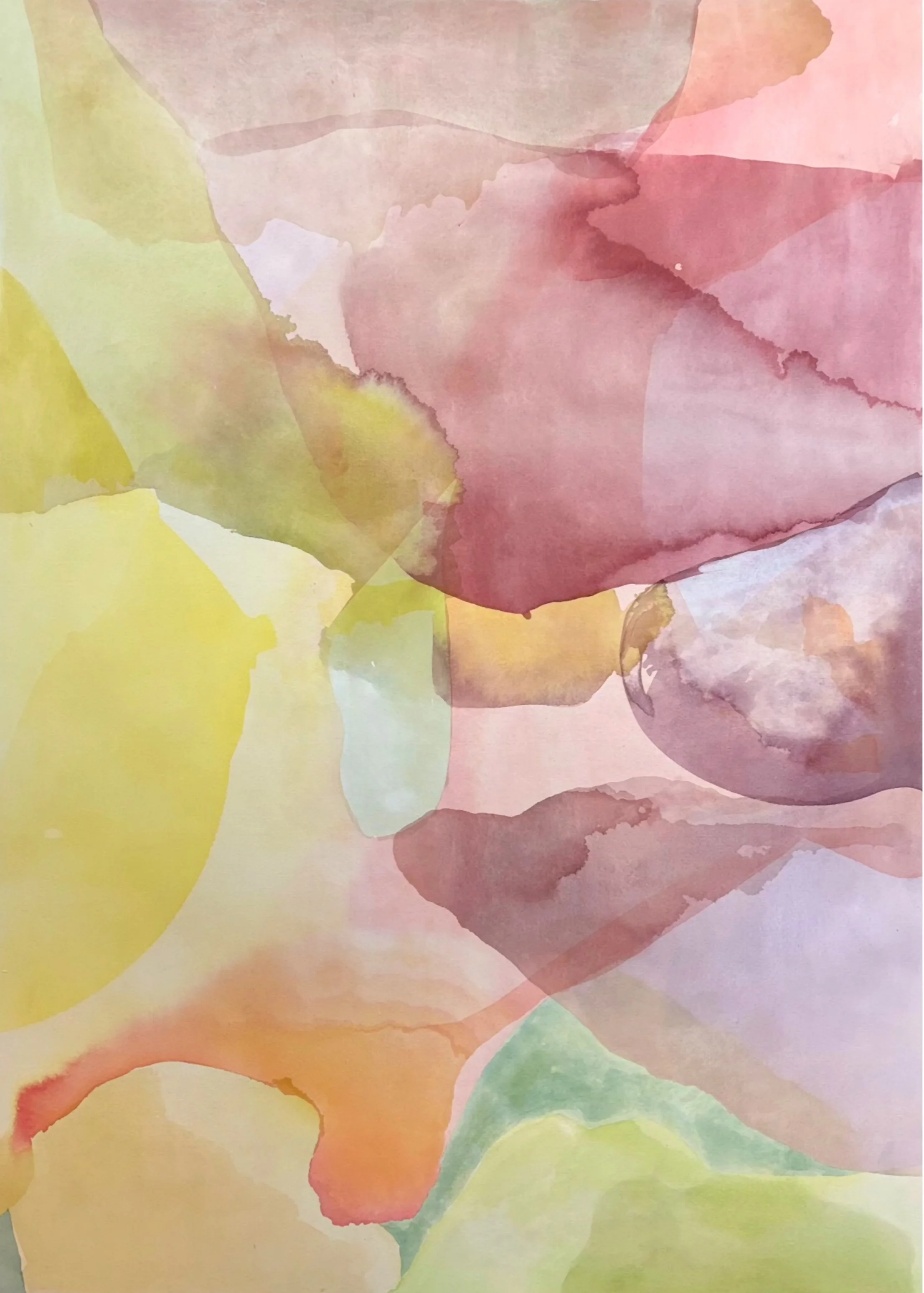 Between Gesture and Occurrence (Object 1), Acrylic on canvas,  213.36cm x 152.4cm (84in x 60in),  2025
