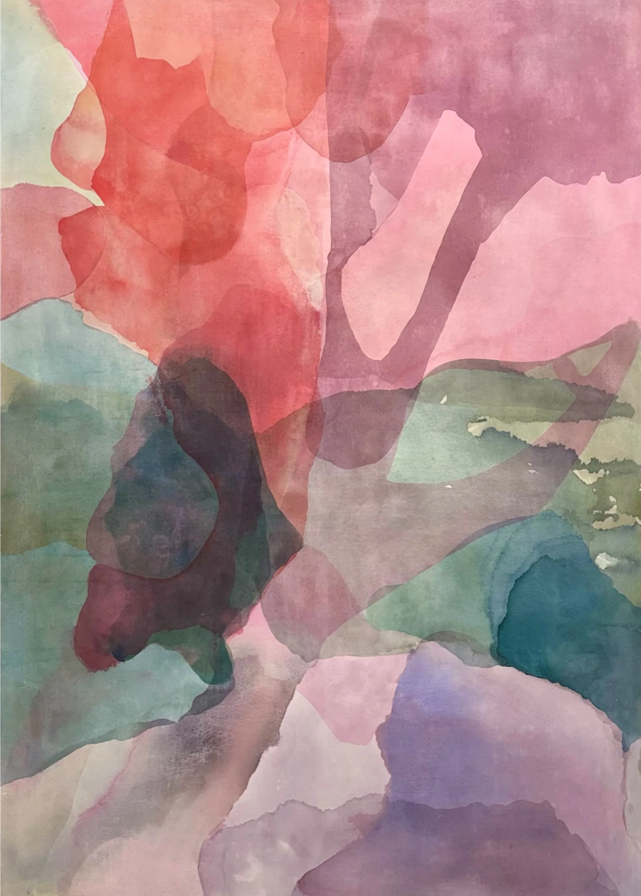 Between Gesture and Occurrence (Object 3), Acrylic on canvas,  213.36cm x 152.4cm (84in x 60in),  2025
