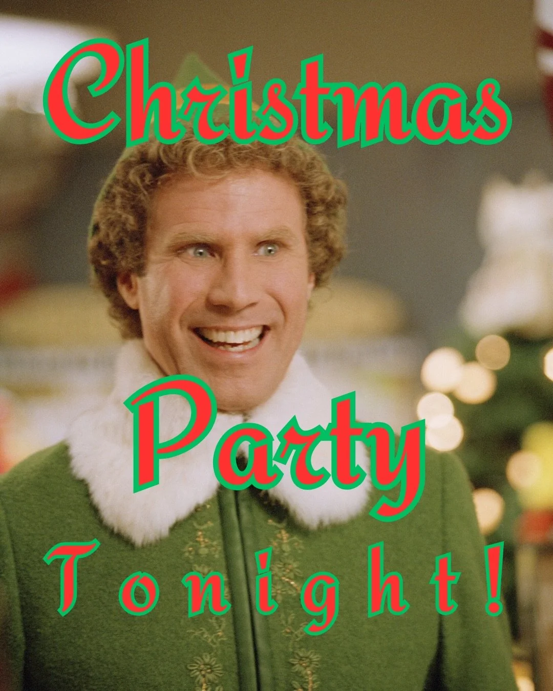 See y&rsquo;all tonight 6:30-8:30pm for an Elftastic Christmas party! Bring all your friends. We will be eating Elf&rsquo;s favorite foods, playing his favorite games, and making Christmas our favorite. There will also be a $50 prize giveaway tonight