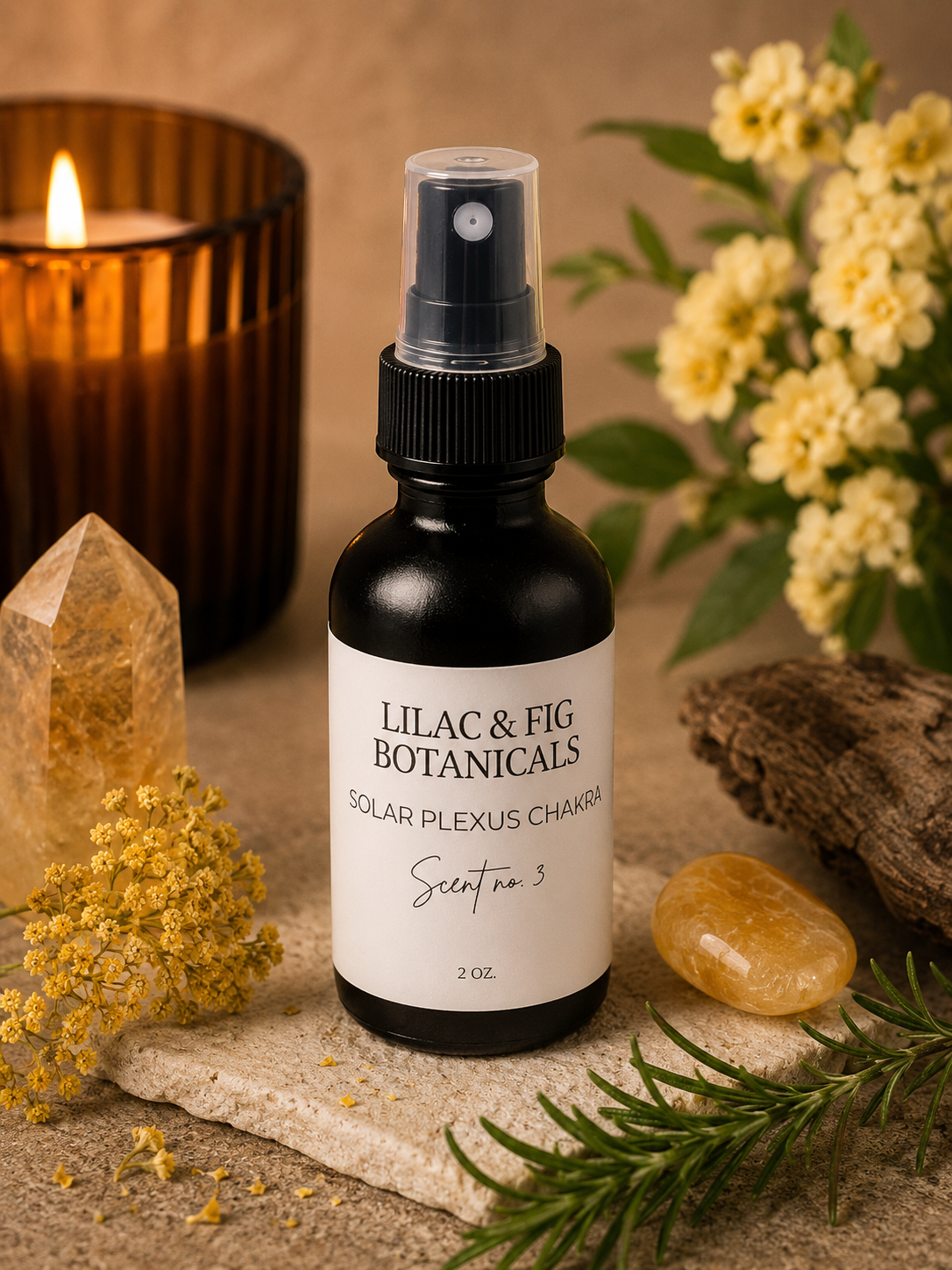 Solar Plexus Hydrotherapy Spray | Confidence & Energy Mist | Grapefruit + Frankincense | Aura Spray | Chakra Spray