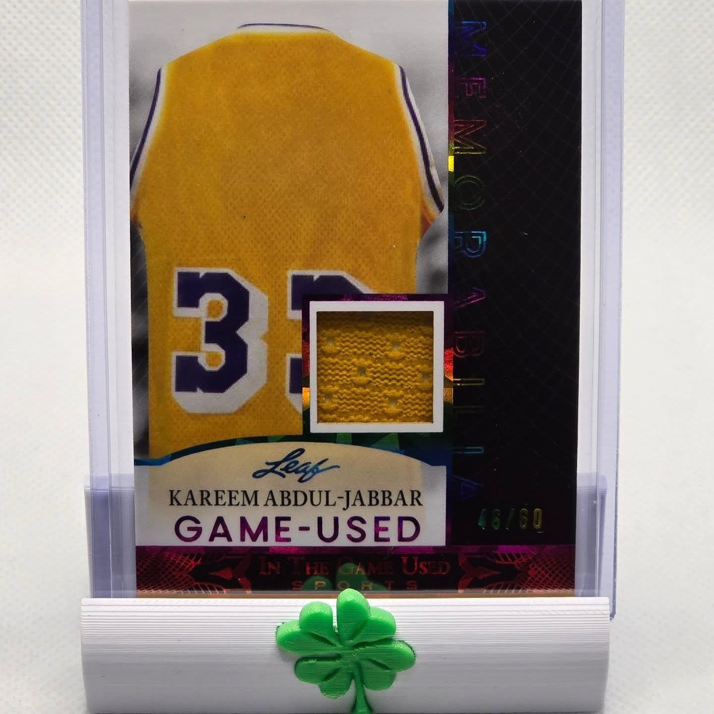 πππ #breakinggreenies12 #nba #leaf #inthegameused #losangeleslakers #kareemabduljabbar #patch #numbered #memorabilia #whatnot #mars πππ