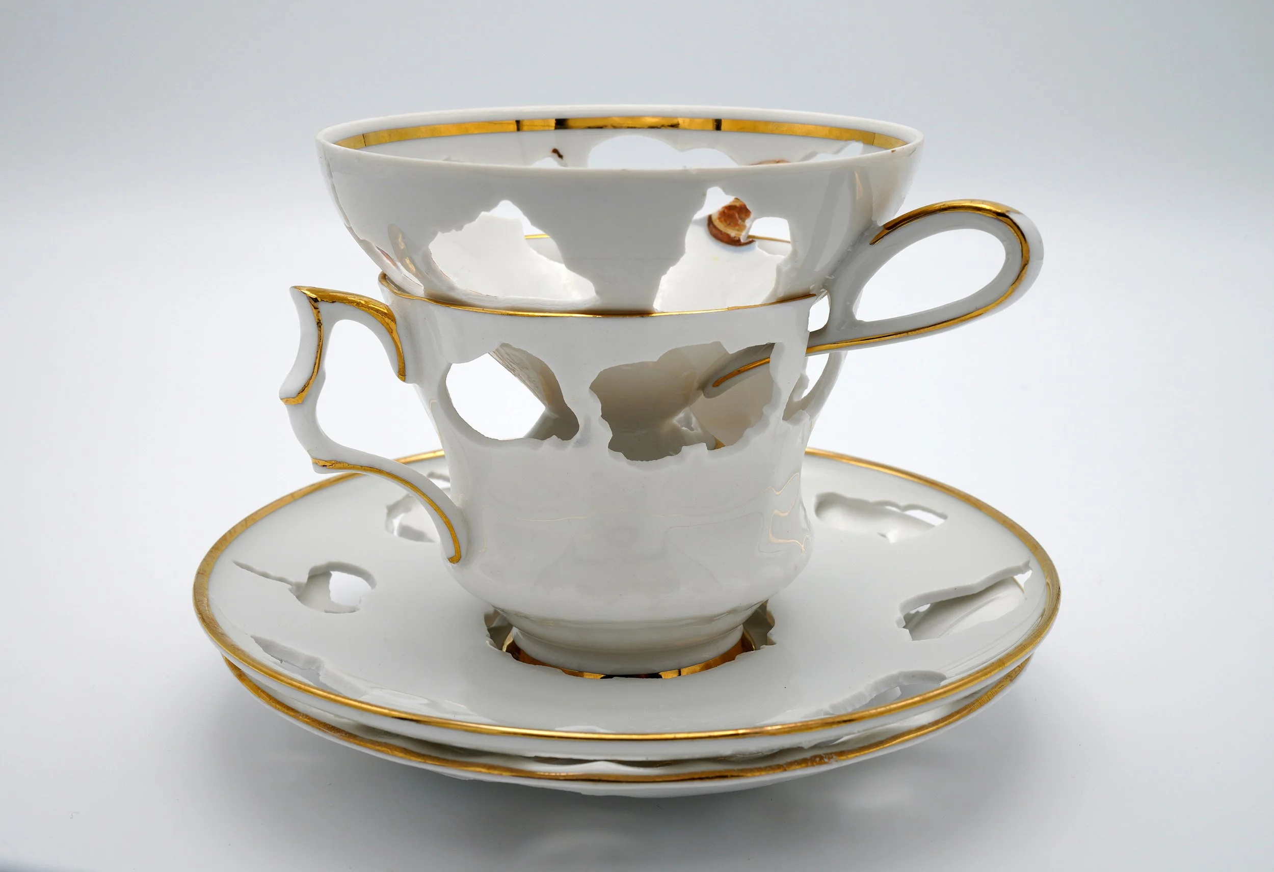 Royal Windsor  |  hand cut found porcelain  |   4.25 x 6x6"  |  2025  |  private collection